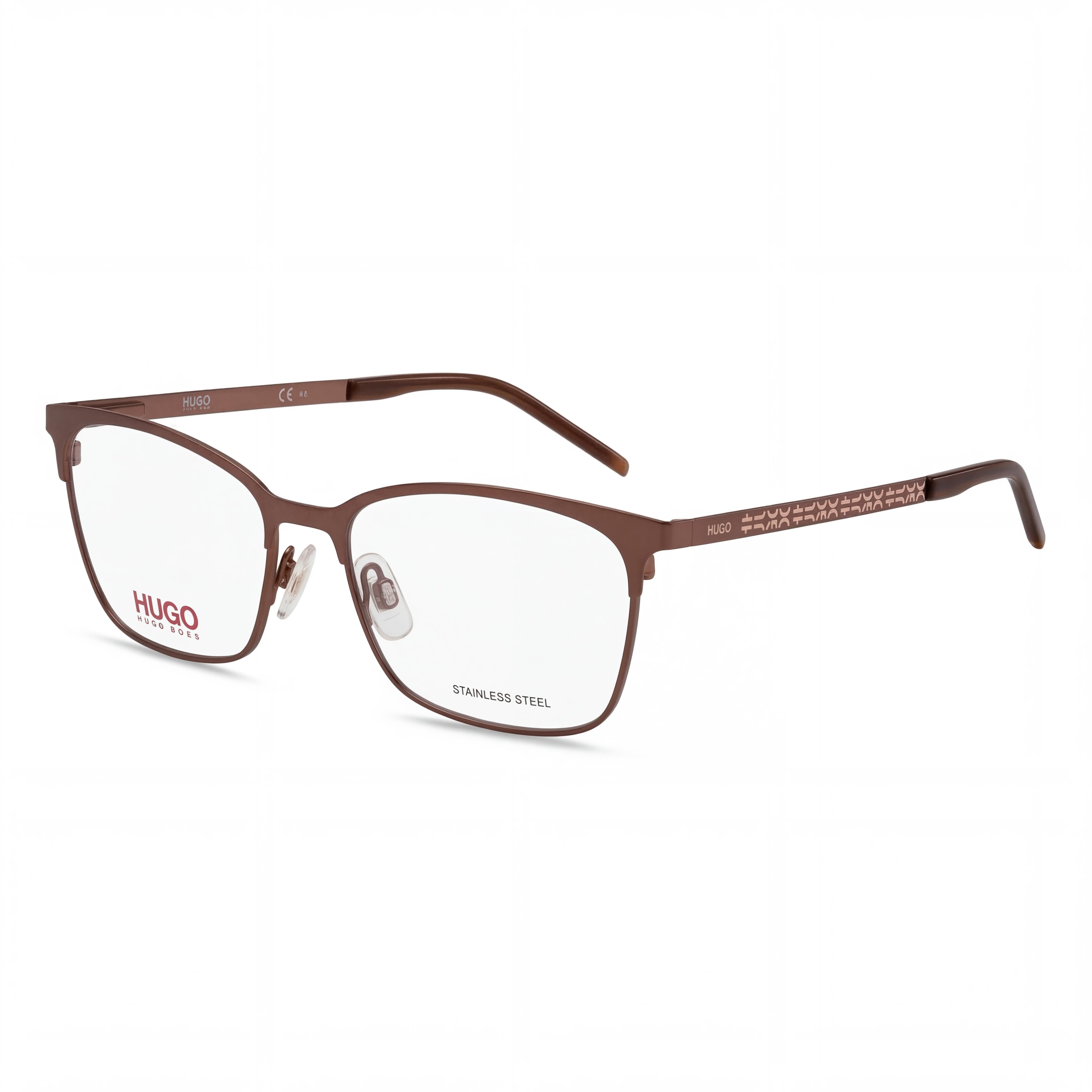 BOSS HG 1083 Women's Cat-Eye Matt Brown Alloy Steel Eyeglasses 54mm, Photo 1