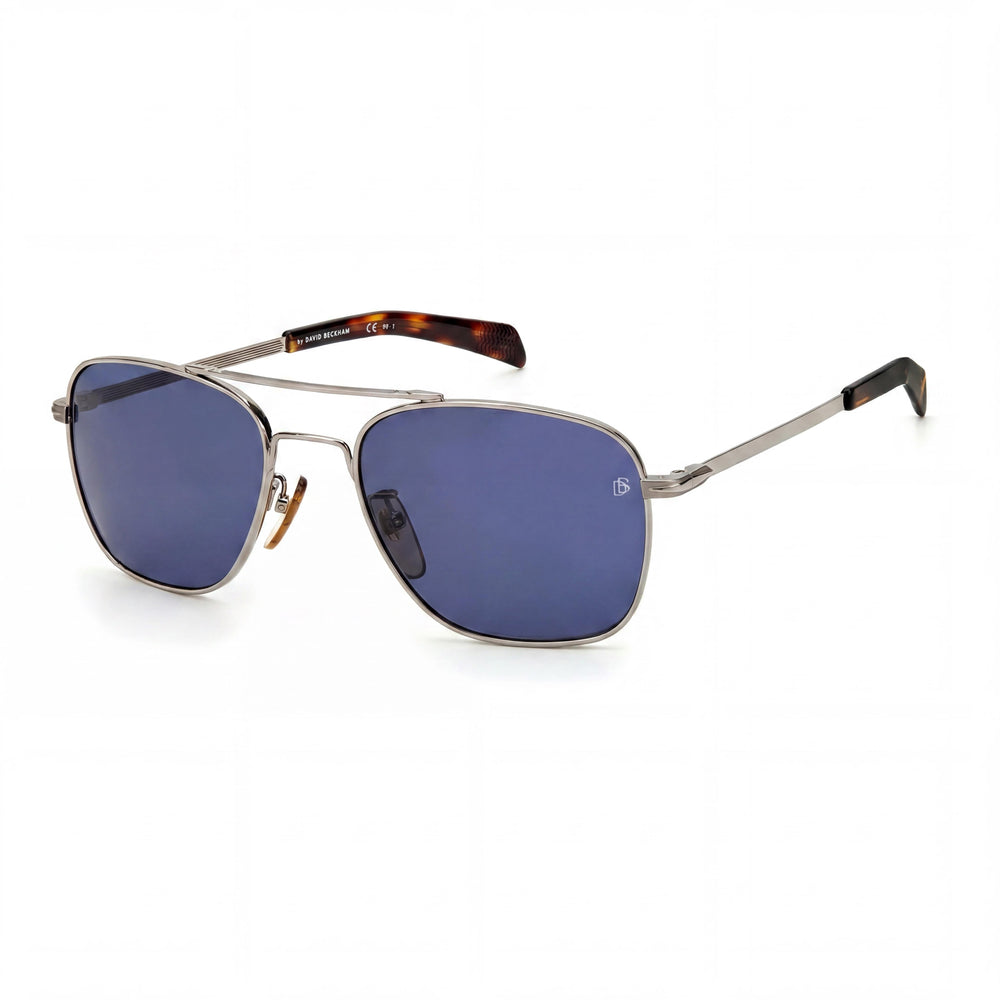 David Beckham Db 7019/S Unisex Metal Navigator Sunglasses, 100% UV Protection, Ruthenium, 55mm