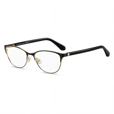 kate spade new york HADLEE Women's Black Cat Eye Stainless Steel Eyeglasses 52mm