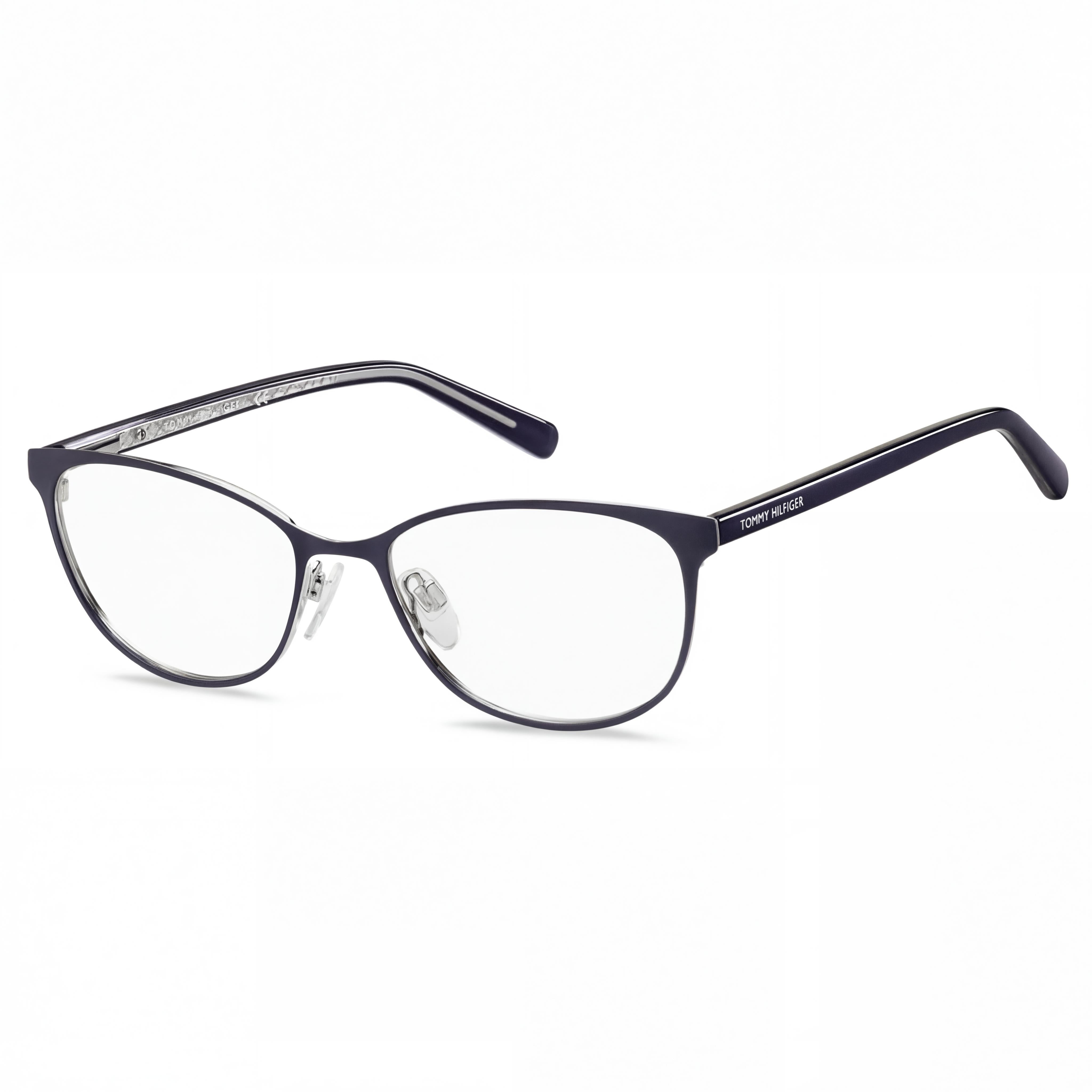 Tommy Hilfiger Th 1778 Eyeglasses for Unisex, Featuring Blue Crystal Stainless Steel Frame, 53mm, Photo 1