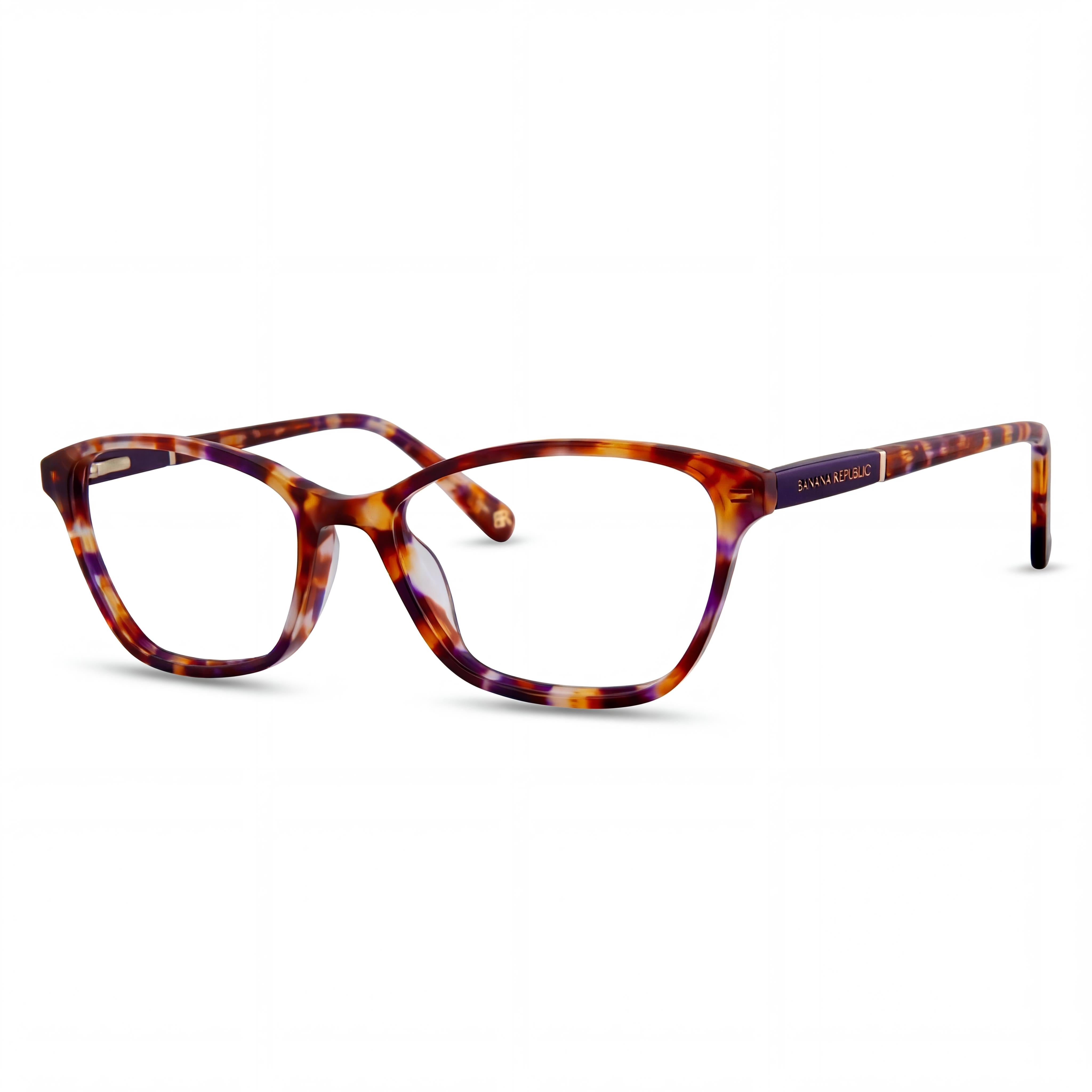 BANANA REPUBLIC Gafas ópticas multicolor para hombre Bree, listas para graduar, con lentes de muestra transparentes, 53 mm, Photo 1