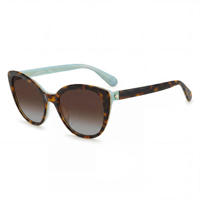 kate spade new york Amberlee/S Women's Acetate Black Frame Grey Shaded Lenses UV Protection Prescription-Ready 55mm