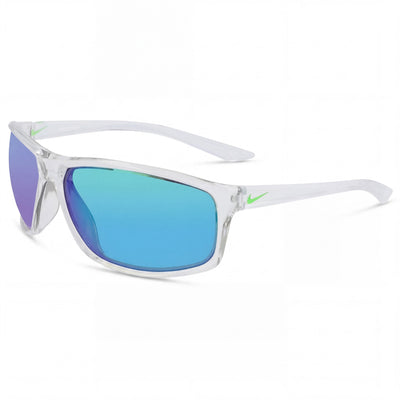 Nike Men's Adrenaline M Titanium Clear Grey Green Polycarbonate UV Protected Non-Polarized Sunglasses 64mm