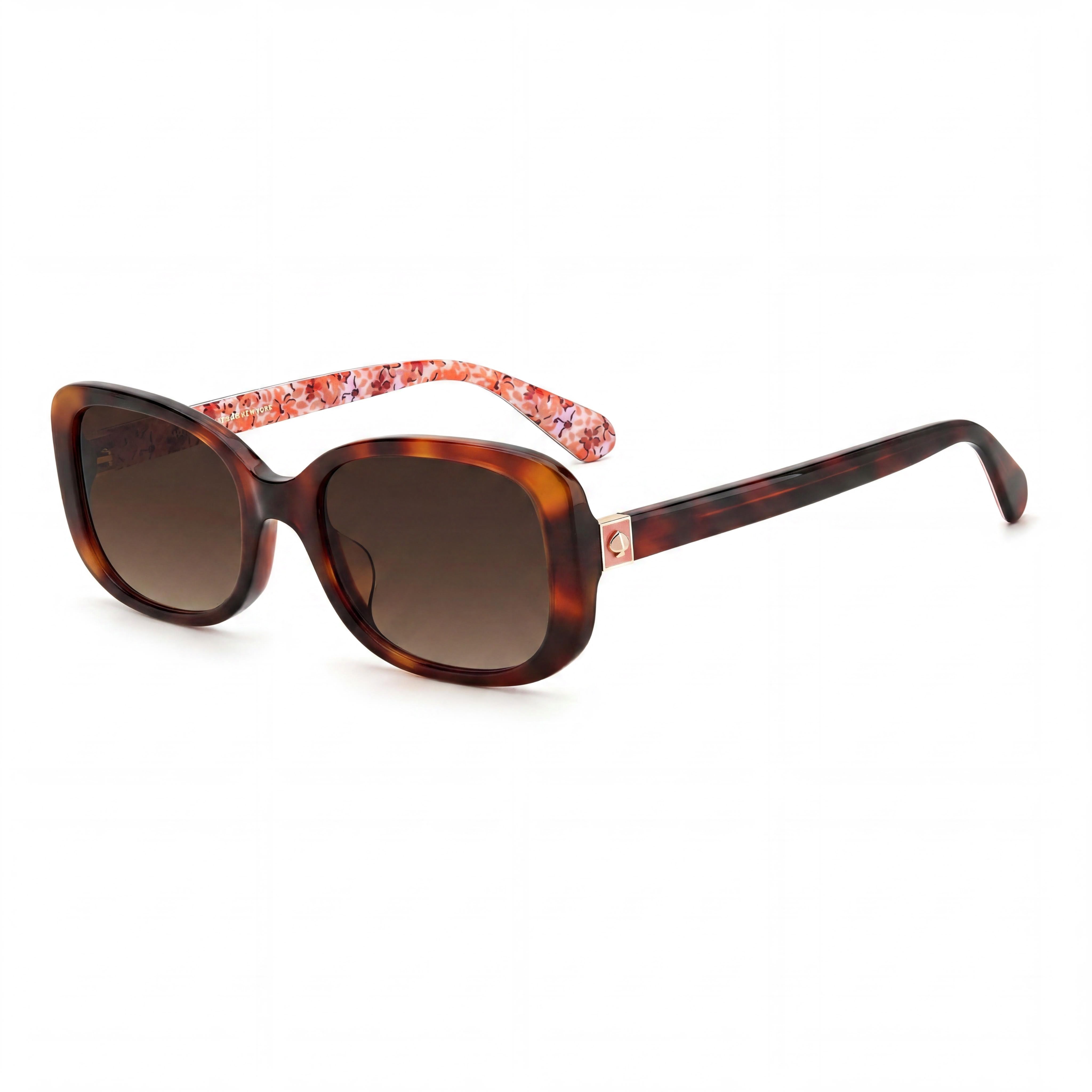 kate spade new york Dionna/S Gafas de sol para mujer con armazón de plástico havana, lentes degradadas marrones con protección UV, aptas para lentes recetados, 52 mm, Photo 1