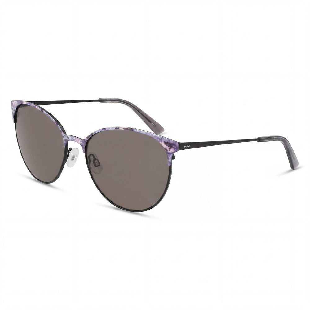 bebe Bb7244 Women's Jet Black Acetate UV Protected 57mm