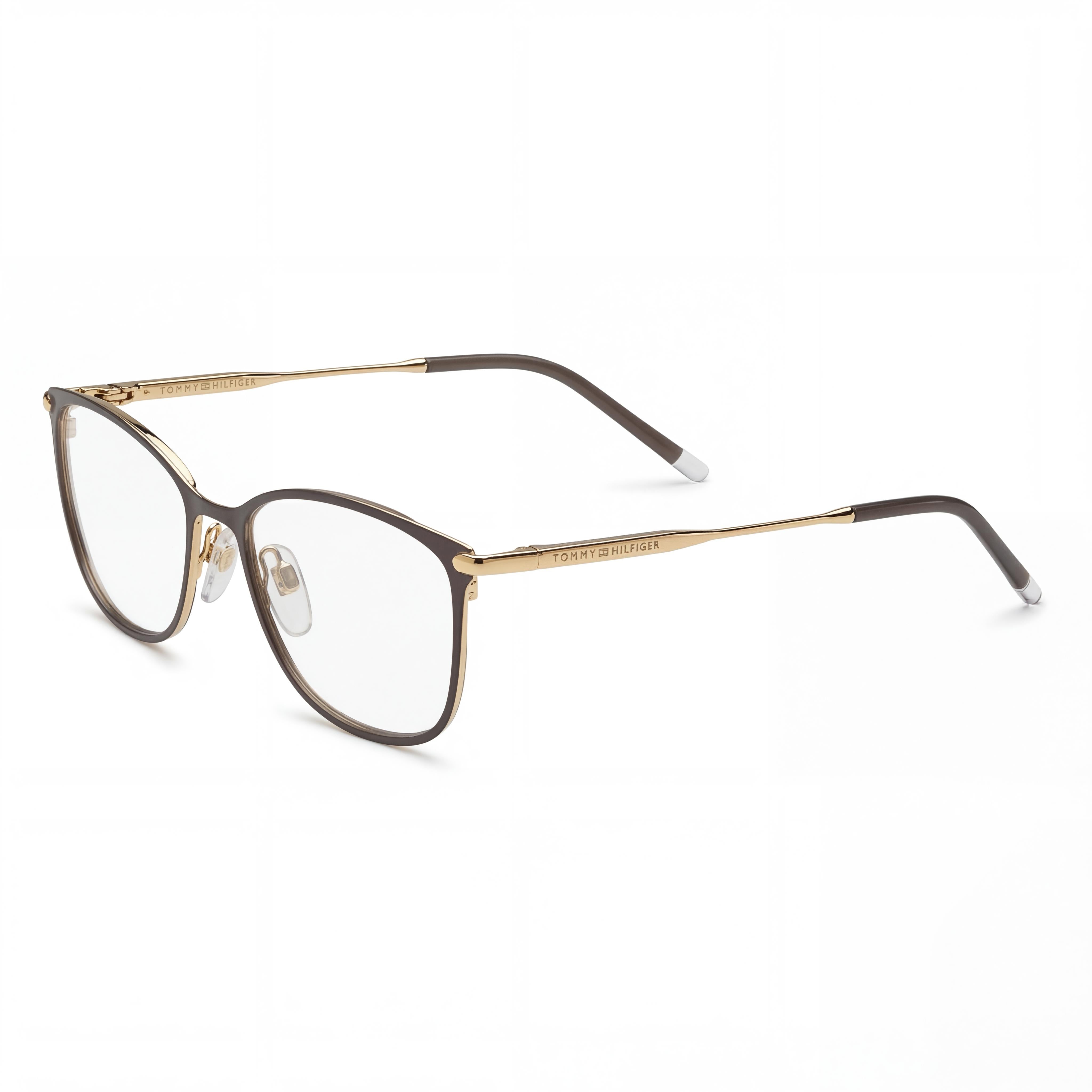 Gafas de sol Tommy Hilfiger Th 1637 unisex con montura de aleación de acero en color oro y gris con lentes de policarbonato de 53 mm, Photo 1