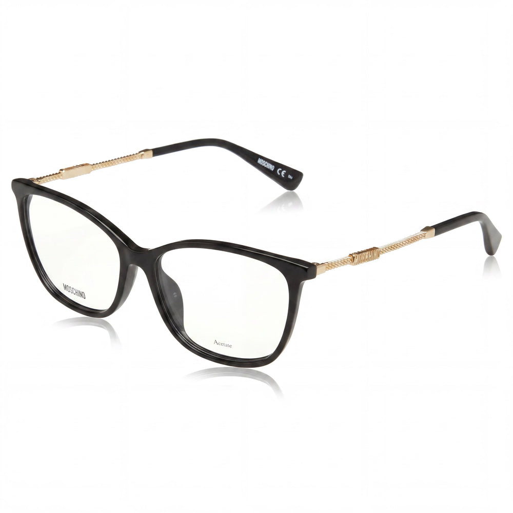 Gafas de sol Moschino Mos616/f de estilo moderno para mujer con montura de acetato negro y lentes de policarbonato de 54 mm de ancho