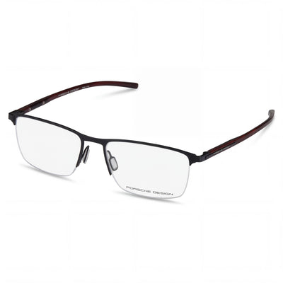 Porsche Design Modern P8371 Eyeglasses for Men with Black Plastic Frame, 54mm Lens Width