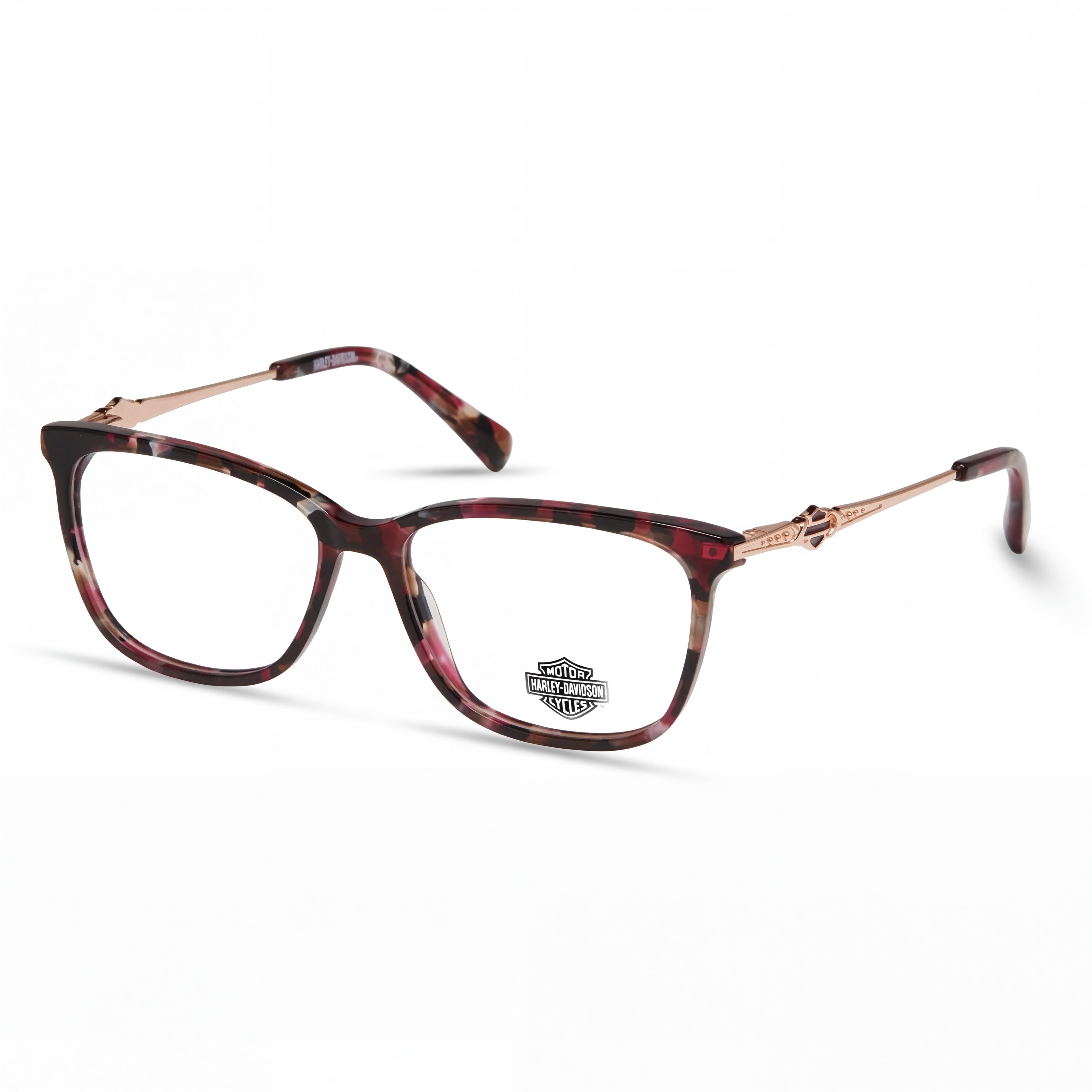 Harley-Davidson Hd0564 Men's Eyewear with Bordeaux Plastic Frame and Clear Lenses 54mm, Photo 1