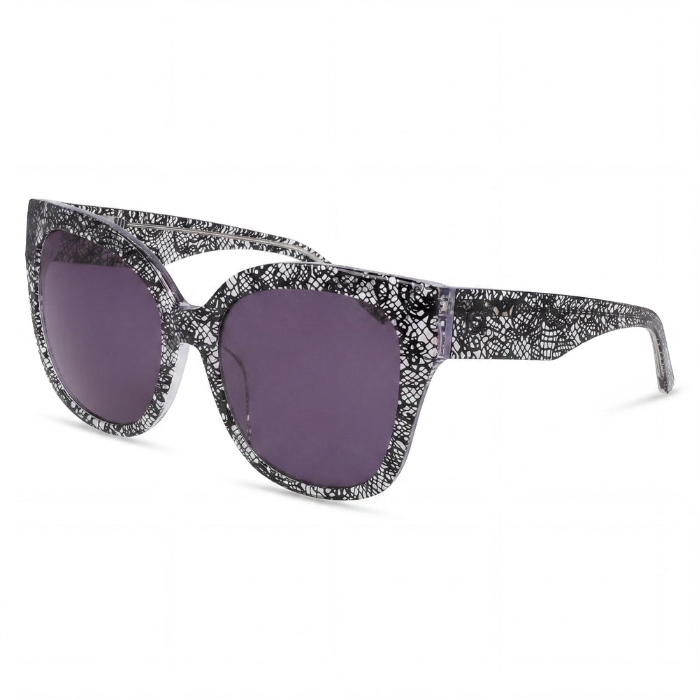 bebe Bb7248 Women's Jet Lace Acetate Eyewear with UV Protection Lenses, Size 56-18-140