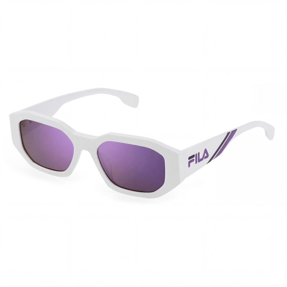 Gafas de sol FILA modernas unisex con montura de acetato y lentes de policarbonato - Ancho de lente de 54 mm, puente de 18 mm, patilla de 140 mm