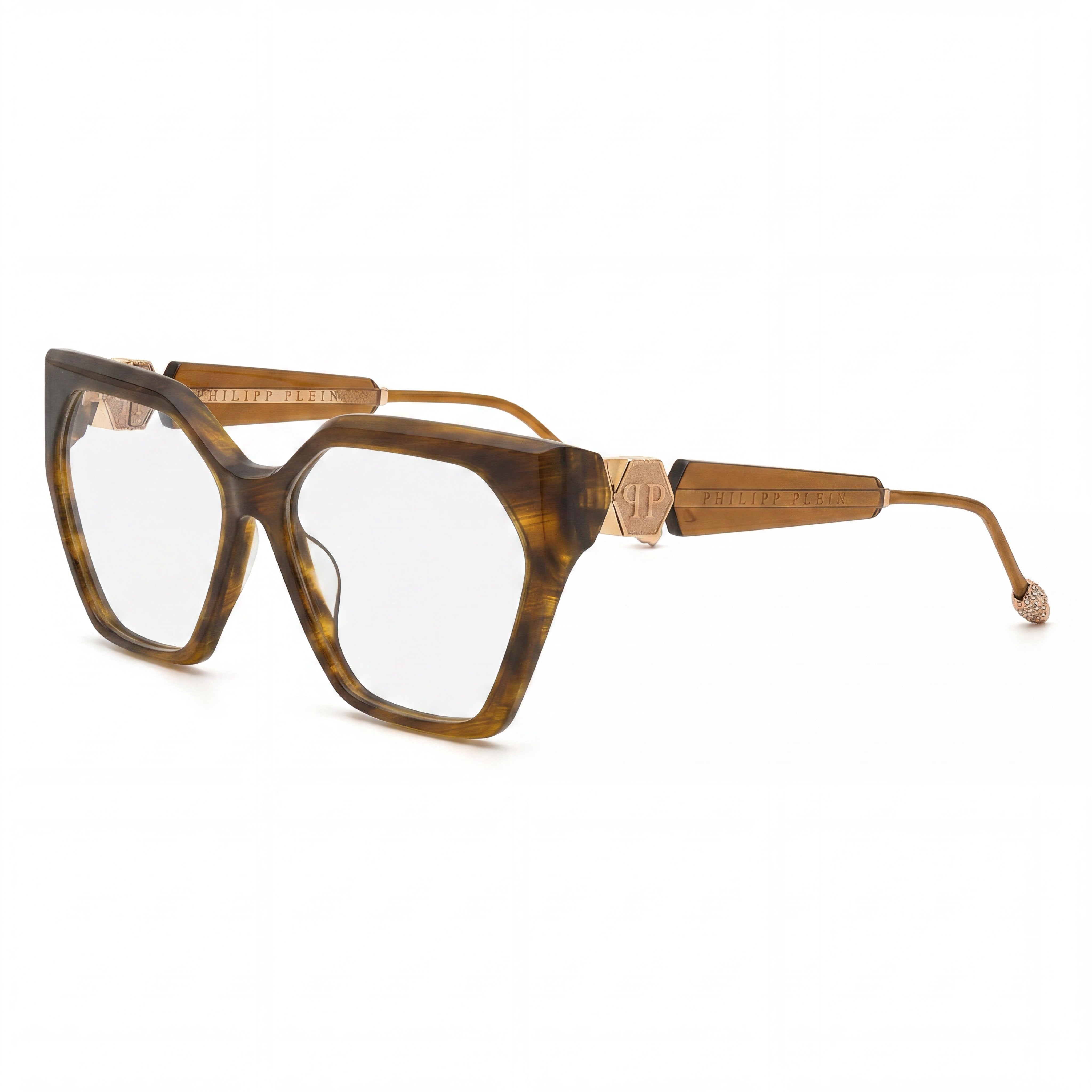 Philipp Plein Vpp068s Women's Multicoloured Acetate Eyeglasses with 57mm Lens, 15mm Bridge, 140mm Temple, Photo 1