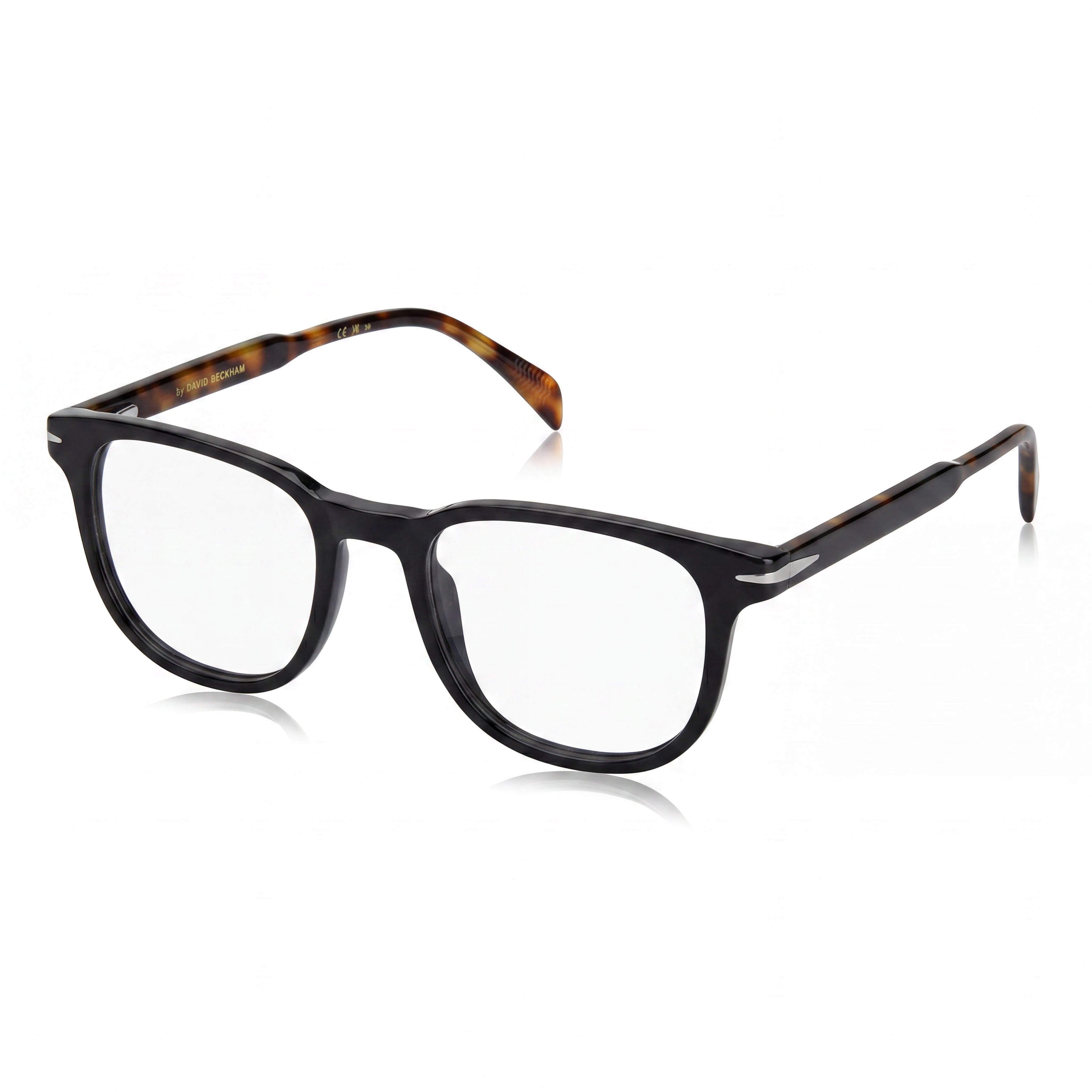 David Beckham Db 1123 Men's Casual Black Havana Plastic Sunglasses 50mm, Photo 1