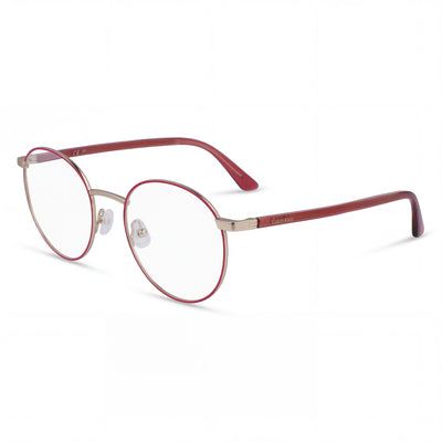 Calvin Klein Ck23106 Gafas de sol unisex con montura de metal rosa y lentes de policarbonato de 51 mm