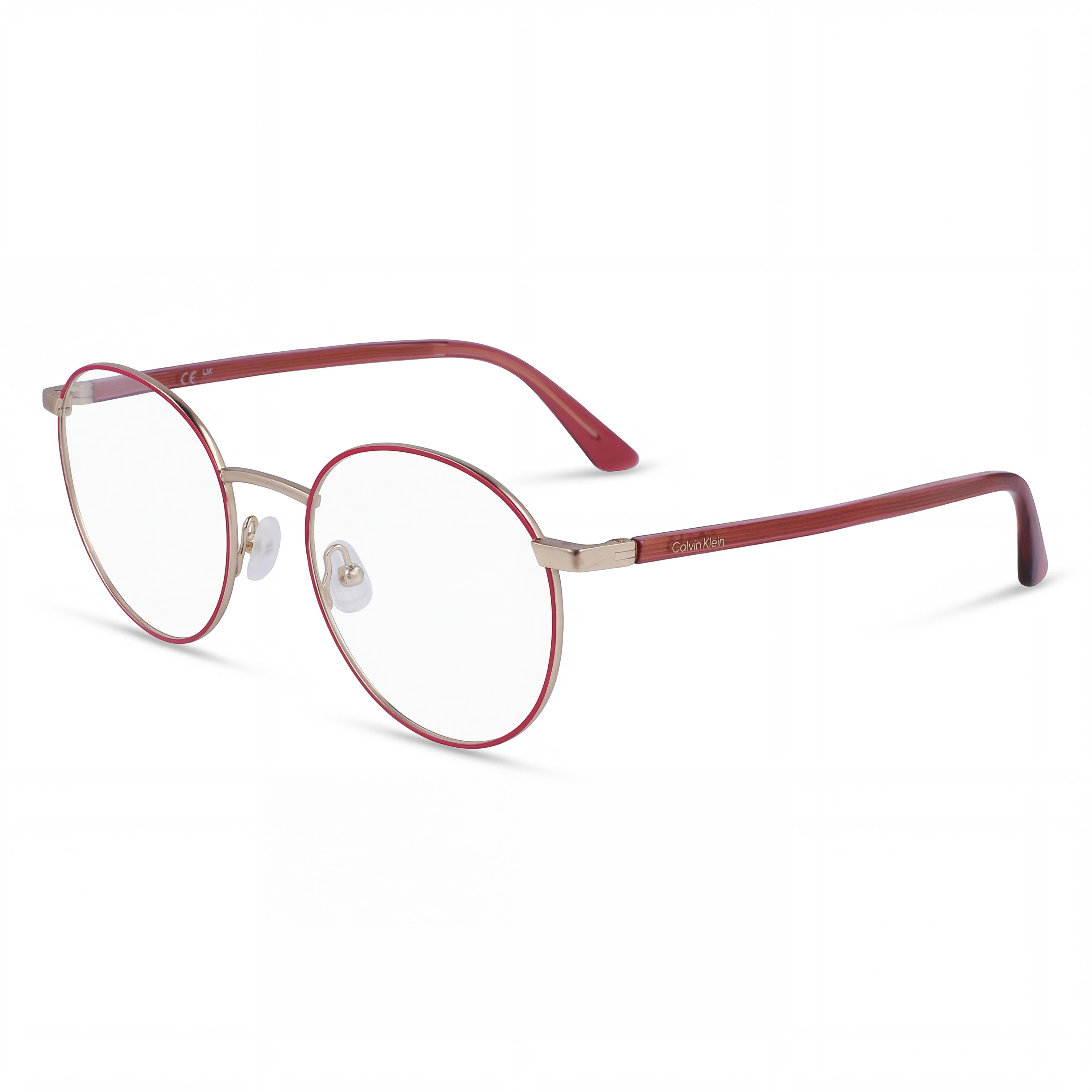 Calvin Klein Ck23106 Gafas de sol unisex con montura de metal rosa y lentes de policarbonato de 51 mm, Photo 1
