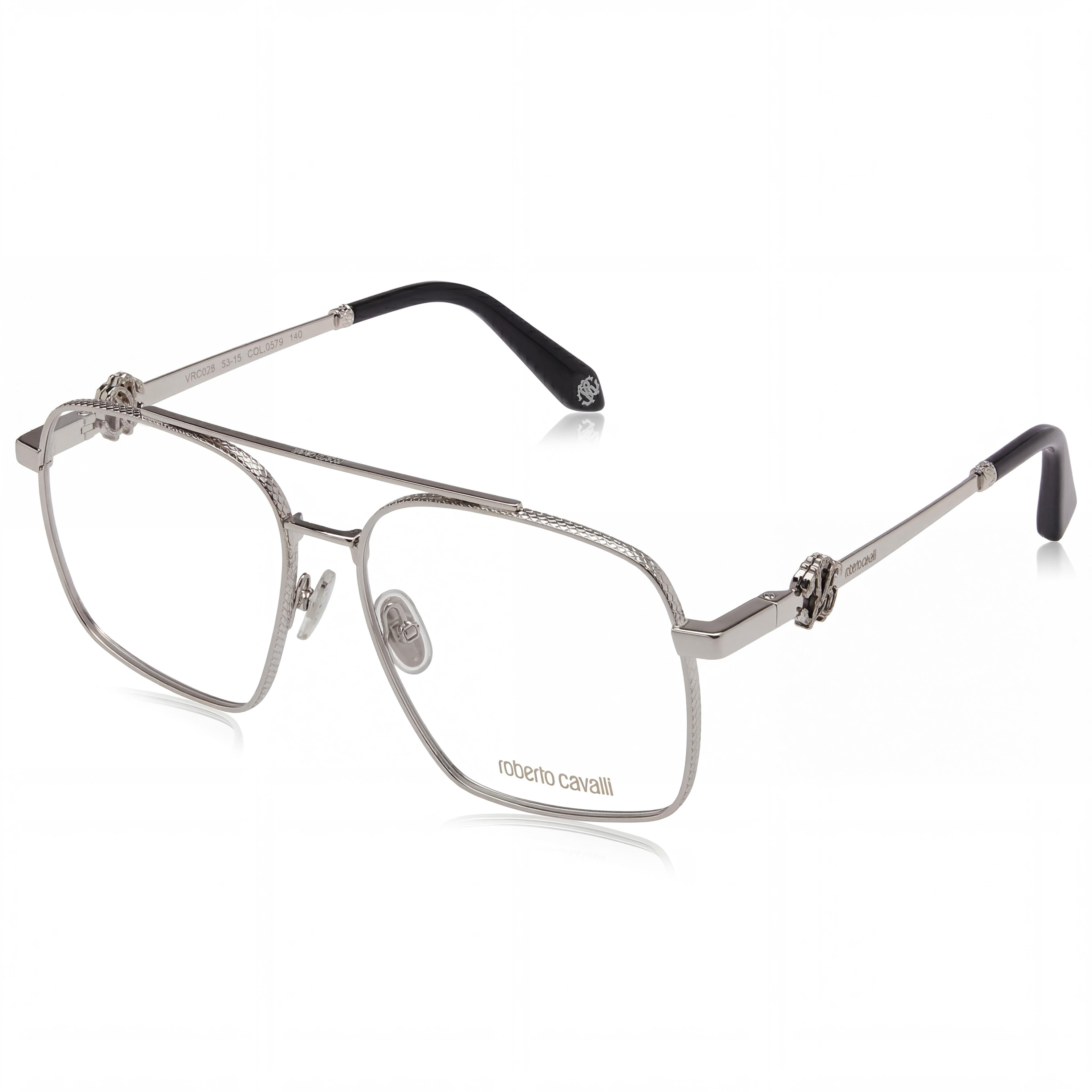 Gafas de sol unisex modernas Just Cavalli de metal en oro rosa y negro, no polarizadas, 58 mm, Photo 1