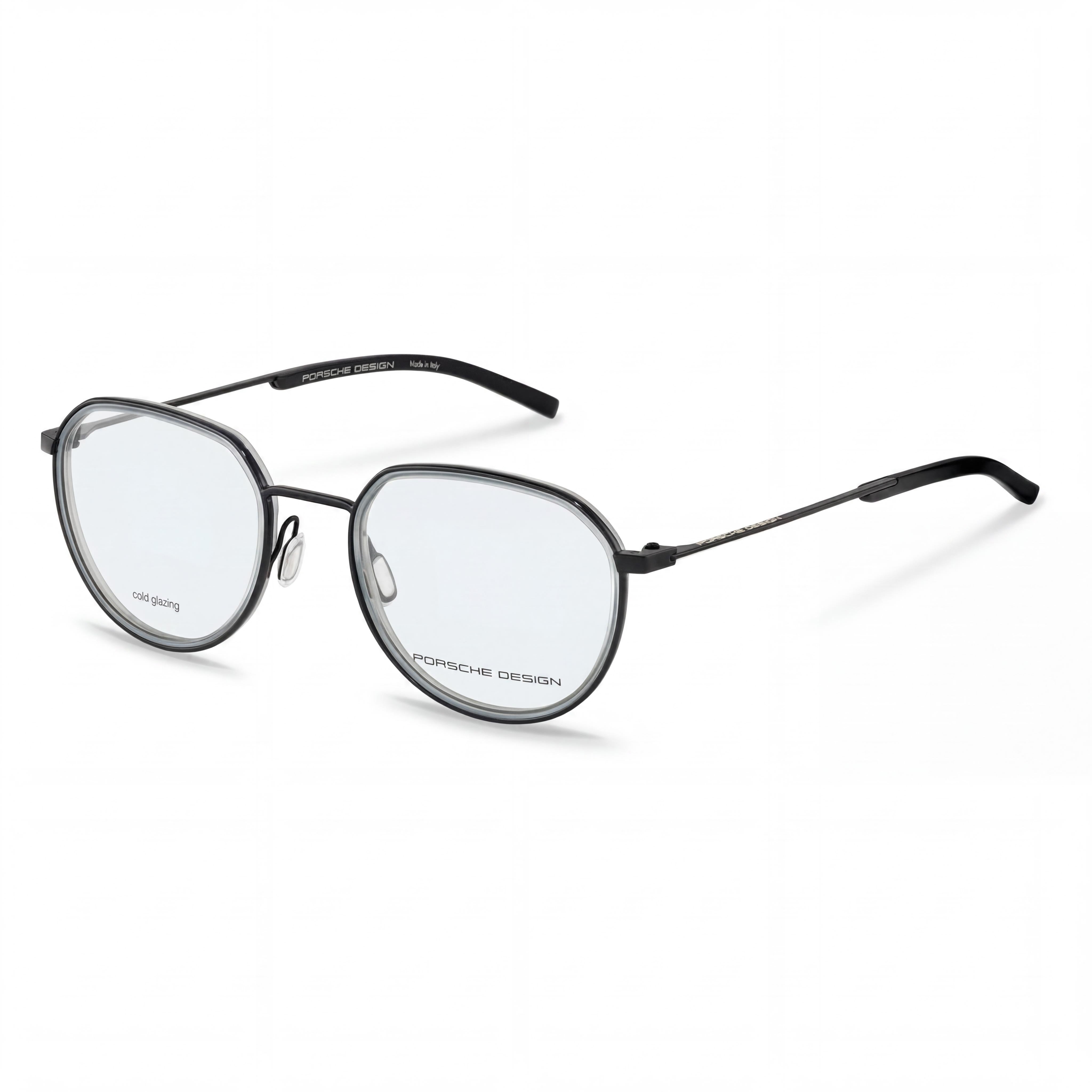 Porsche Modern Unisex RXP Polyamide Black Grey Frame for Optical Prescription Eyeglasses 53-21-145mm, Photo 1