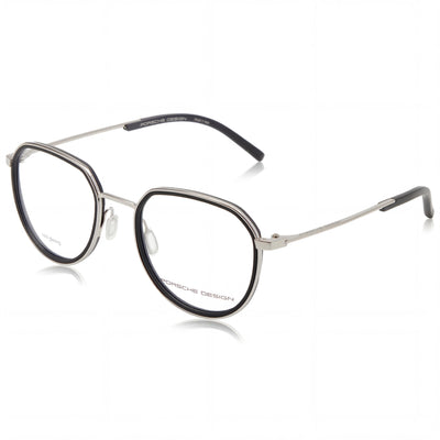 Porsche Design P8740 Modern Unisex Eyeglasses, Palladium 53mm, Clear Demo Lenses, Prescription Ready
