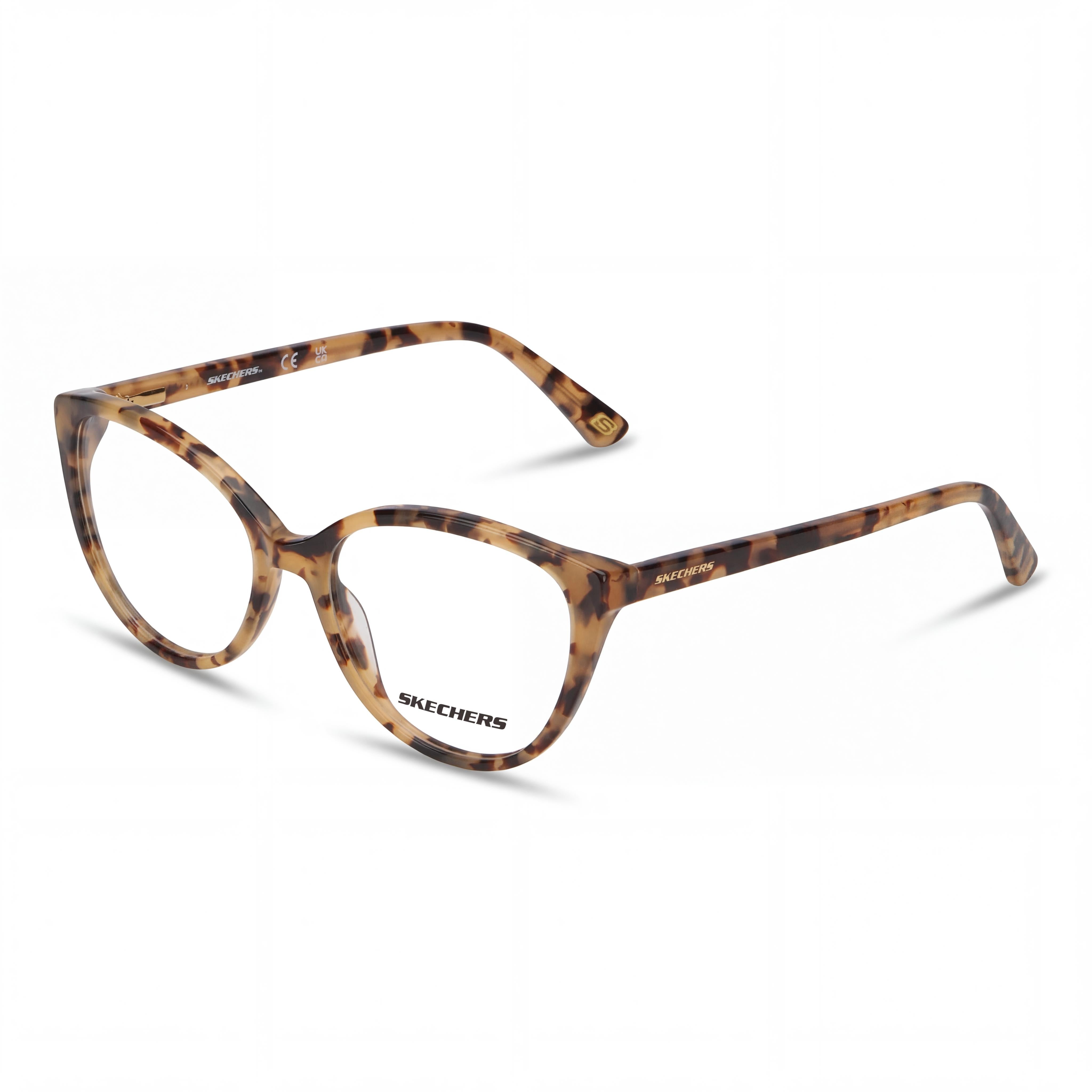 Skechers Modern Women's Brown Eyeglasses with Plastic Lenses, 50mm Lens Width, 16mm Bridge, 140mm Temple Length, Photo 1