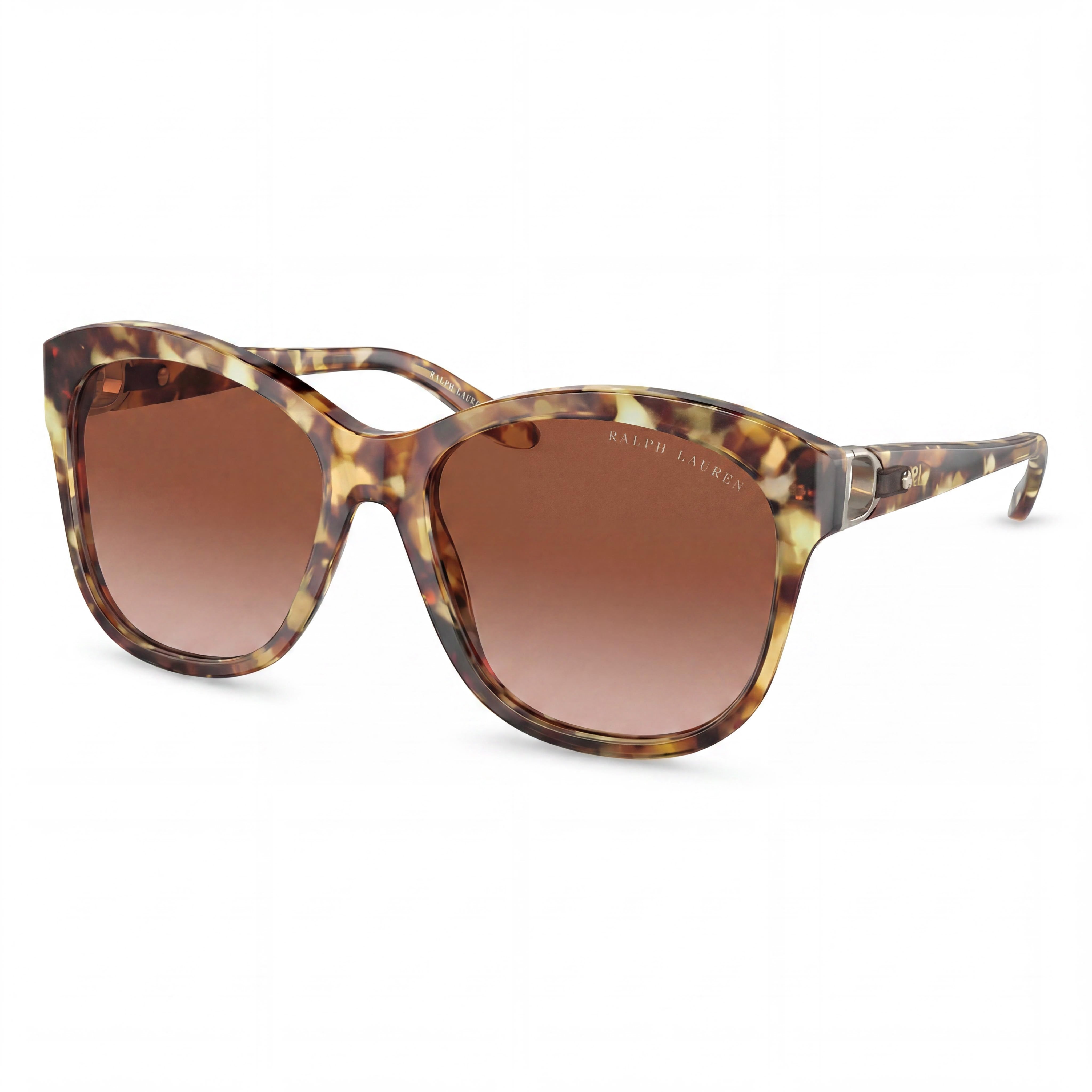 Gafas de sol de acetato Ralph Lauren Rl 8190q para mujer, Habana degradado marrón 55mm, Photo 1