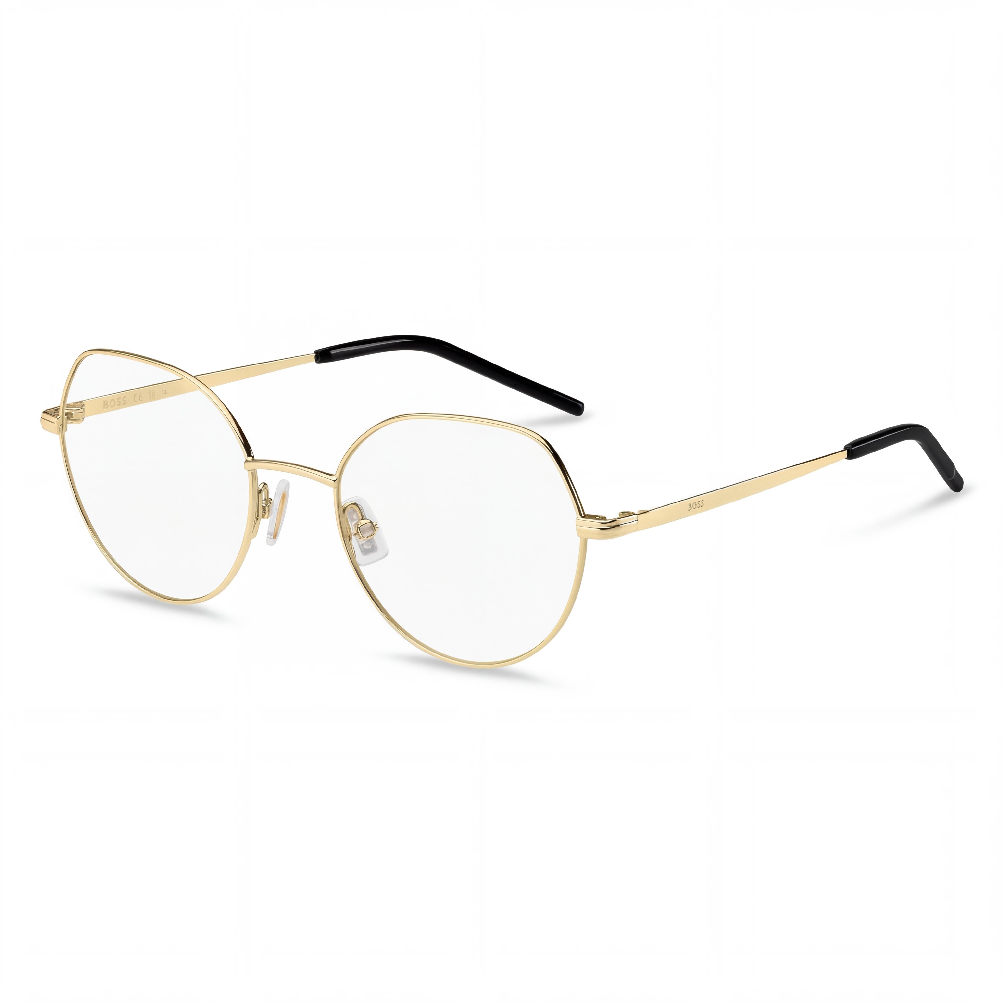 BOSS Audio Systems BOSS 1591 Women's Eyewear Frame, Black Gold with Plastic Lenses, Size 51/20/140, Photo 1