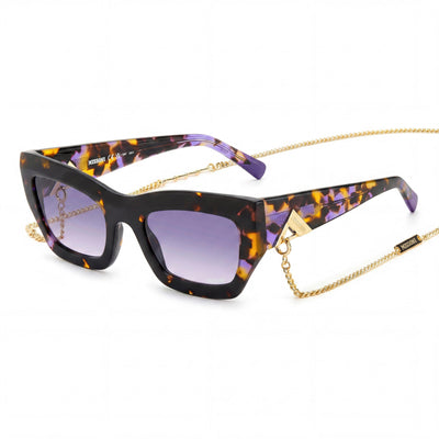 M Missoni Missoni Seasonal Unisex Violet Shaded Plastic Frame Gradient UV Sunglasses 53mm