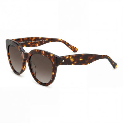 kate spade new york Seasonal Women's Havana Plastic Frame Brown Shaded Non-Polarized UV Protection Sunglasses 54mm