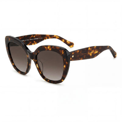 kate spade new york Winslet/G/S Unisex Rectangular Havana Acetate Brown Shaded UV Protection Sunglasses 55-19-140mm