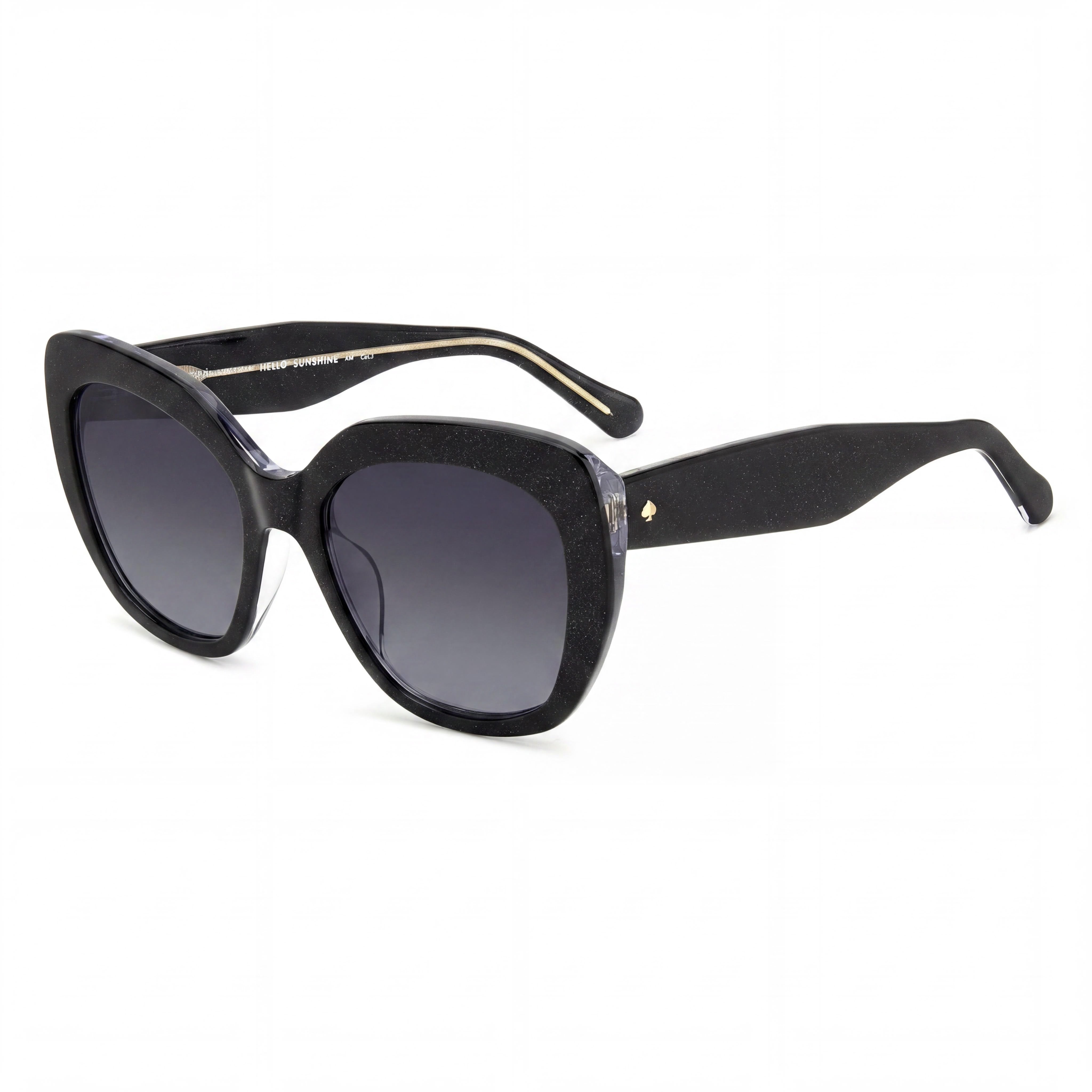 kate spade new york Winslet/G/S Gafas de sol unisex de plástico negro con sombra gris oscuro, no polarizadas, con protección UV, 55-19-140 mm, Photo 1