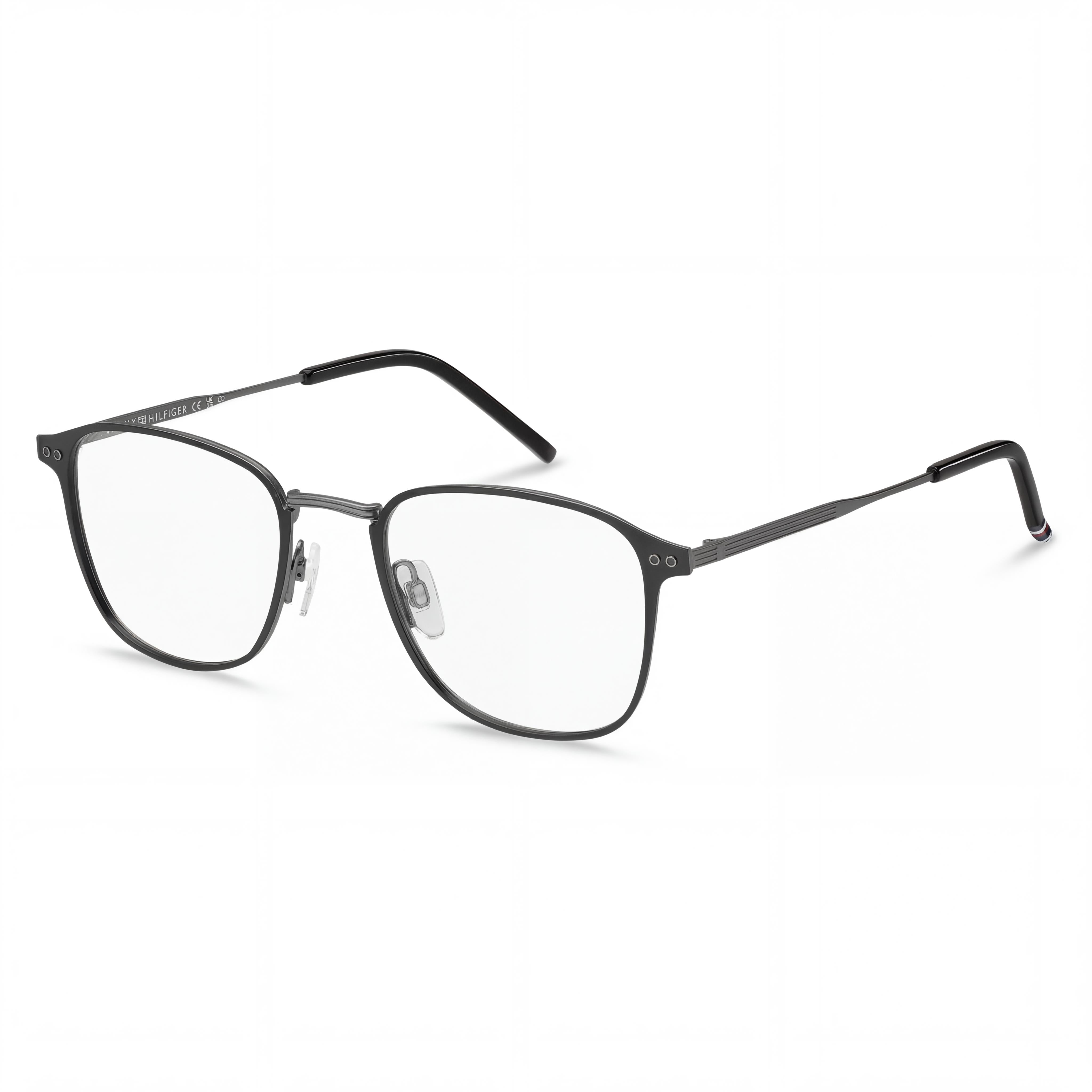 Tommy Hilfiger TH 2028 Montura de Gafas Unisex Casual, montura de acero aleado con acabado negro mate, 52 mm, Photo 1
