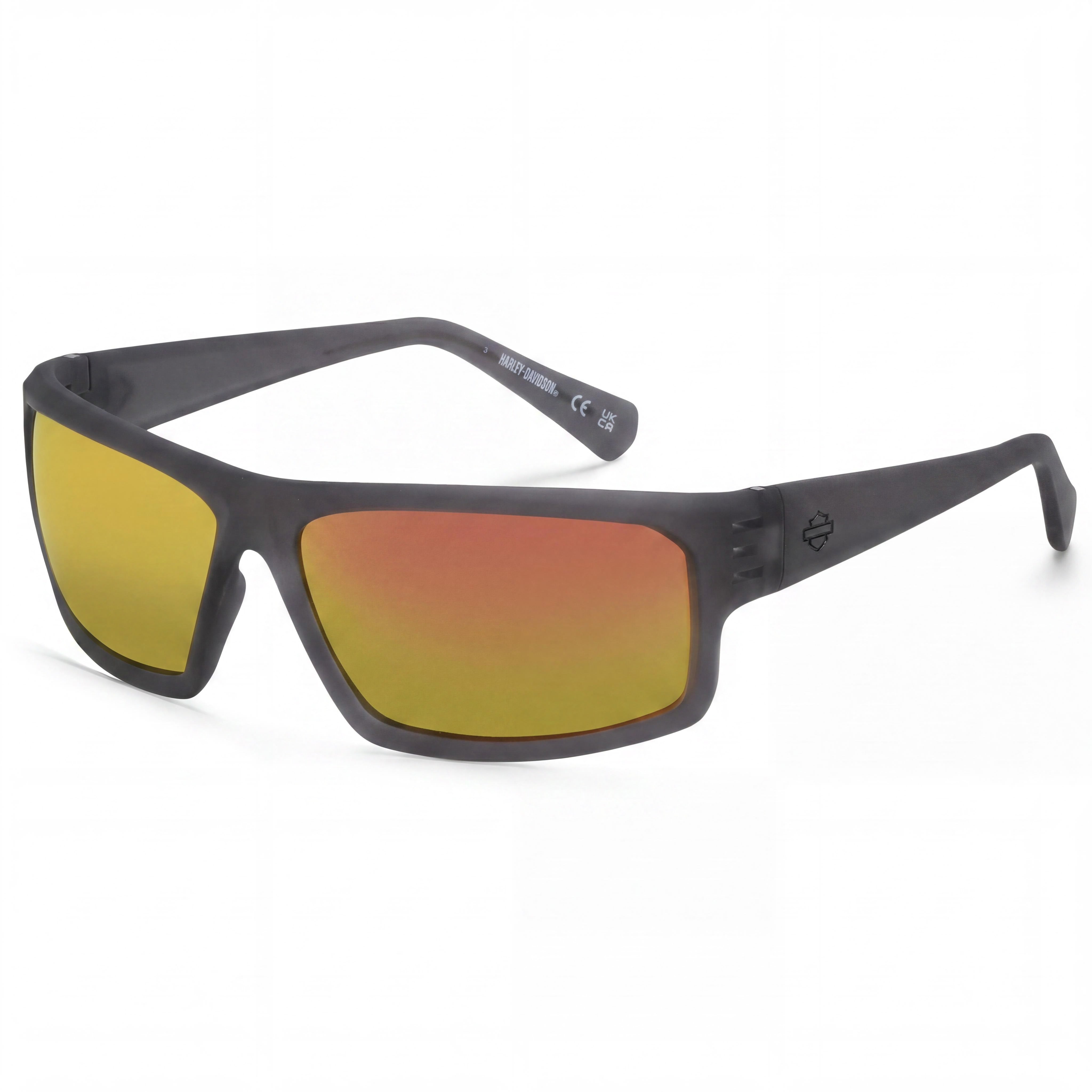 Gafas de sol Harley-Davidson Hd0983x rectangulares para hombre con montura inyectada gris humo y lentes ahumadas con protección UV de 64 mm, Photo 1
