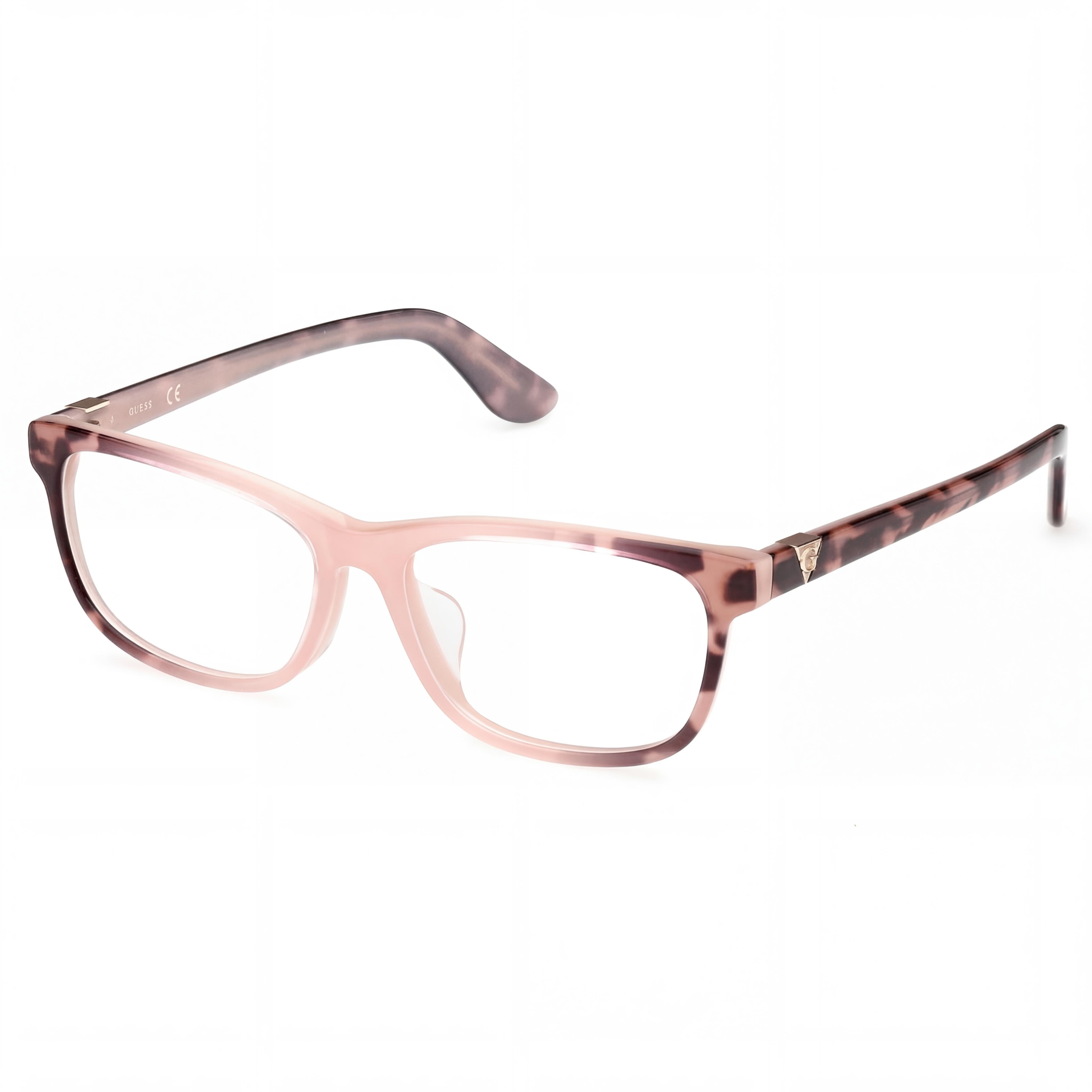 GUESS Men's Pink Optical Eyeglass Frames with Clear Demo Lenses, Ready for Custom Prescription Lens Replacement, Photo 1