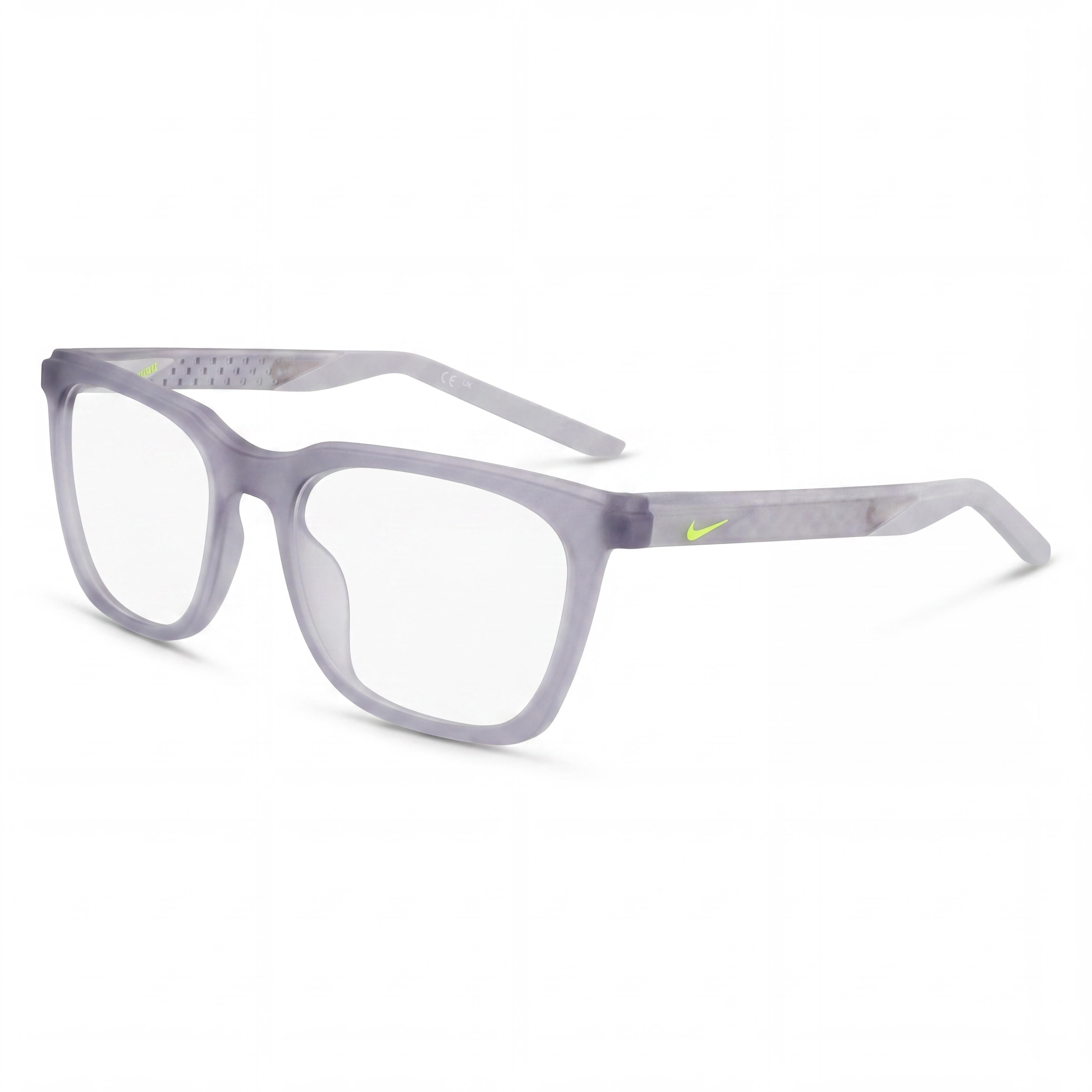 Nike Classic Unisex Eyewear with Injected Frame in Matte Wolf Grey, Polycarbonate Lenses, 53mm Lens Width, Photo 1