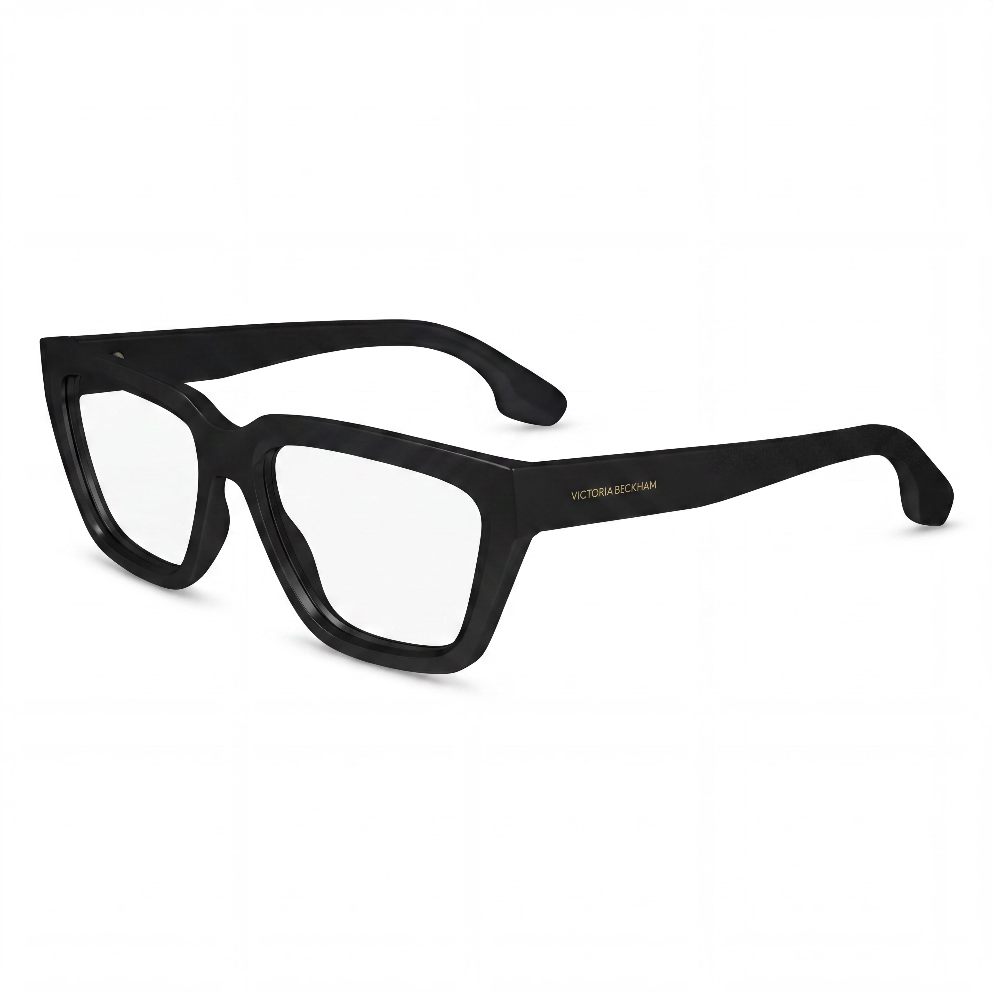Gafas Modernas para Hombre Victoria Beckham con Montura de Acetato Negro y Cristales Negros no polarizados, Photo 1