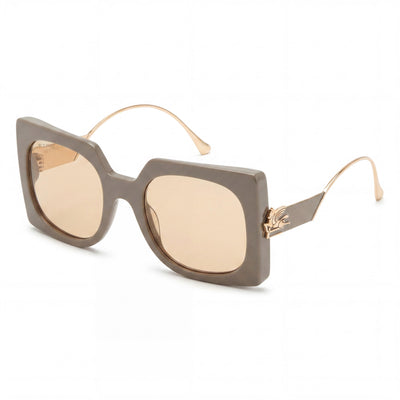Etro Casual Women's Mud Acetate Frame Brown Polycarbonate Lens UV Protected Sunglasses 54-23-140
