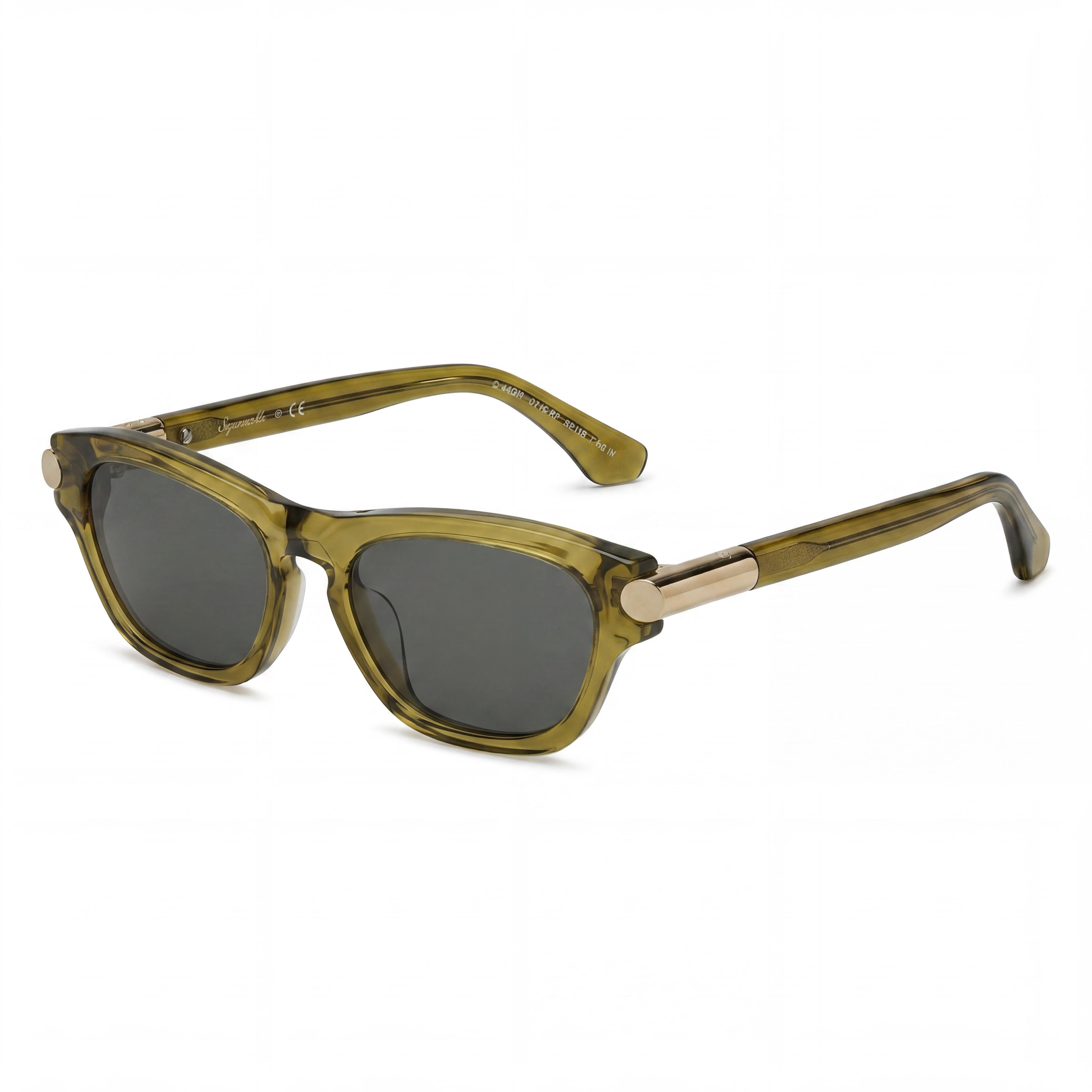 Gafas de sol de mujer Burberry Pillow Collection cateye verdes de acetato con lentes negras, 54 mm de ancho de lente, Photo 1