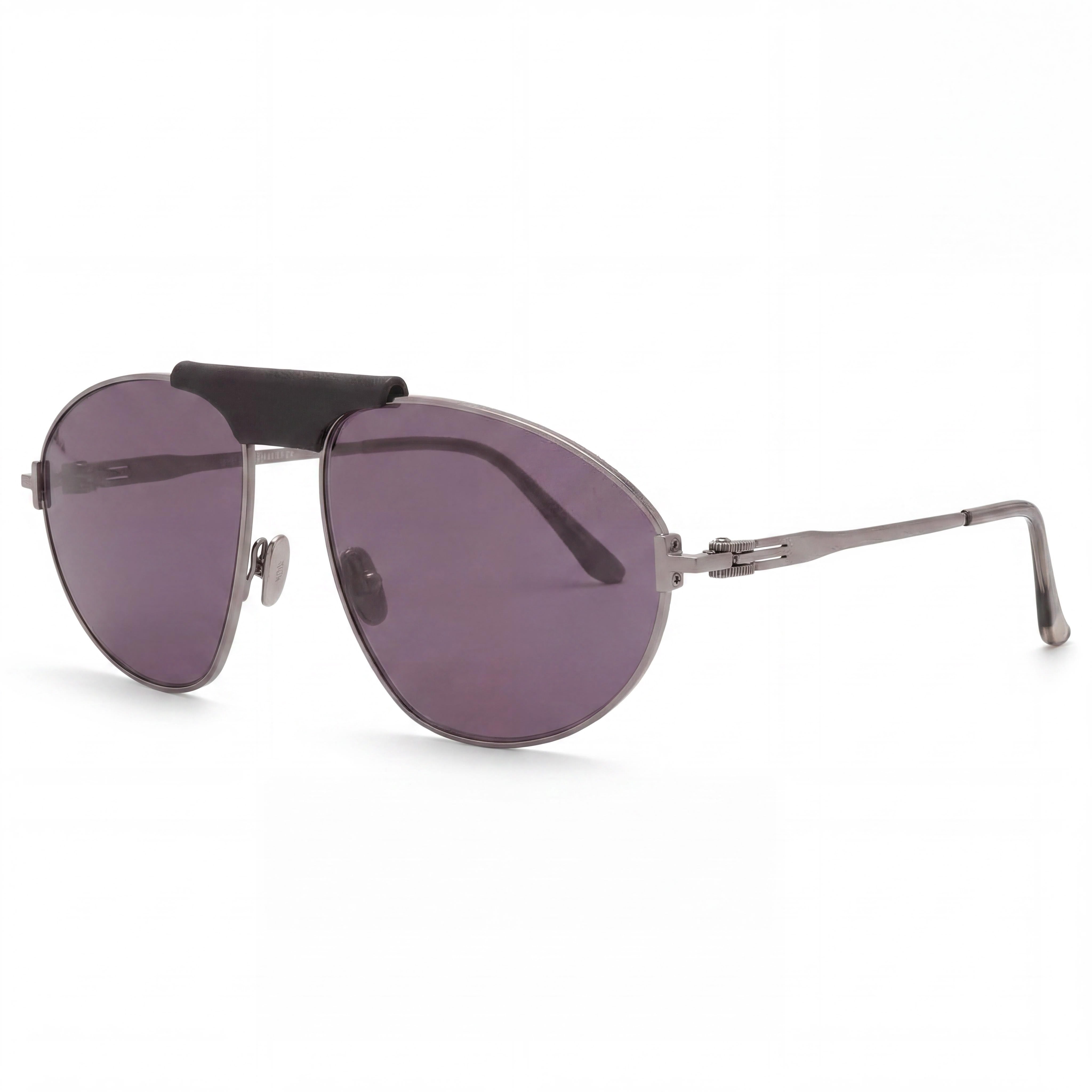 Tom Ford Ken FT1095 Men's Pilot Metal Light Ruthenium Smoke Lenses 100% UV Protection Sunglasses 60mm, Photo 1