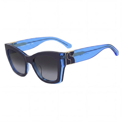 kate spade new york KS JAYDA/G/S Women's Blue Acetate Dark Grey Lens 100% UV Protection Sunglasses 53-19-140