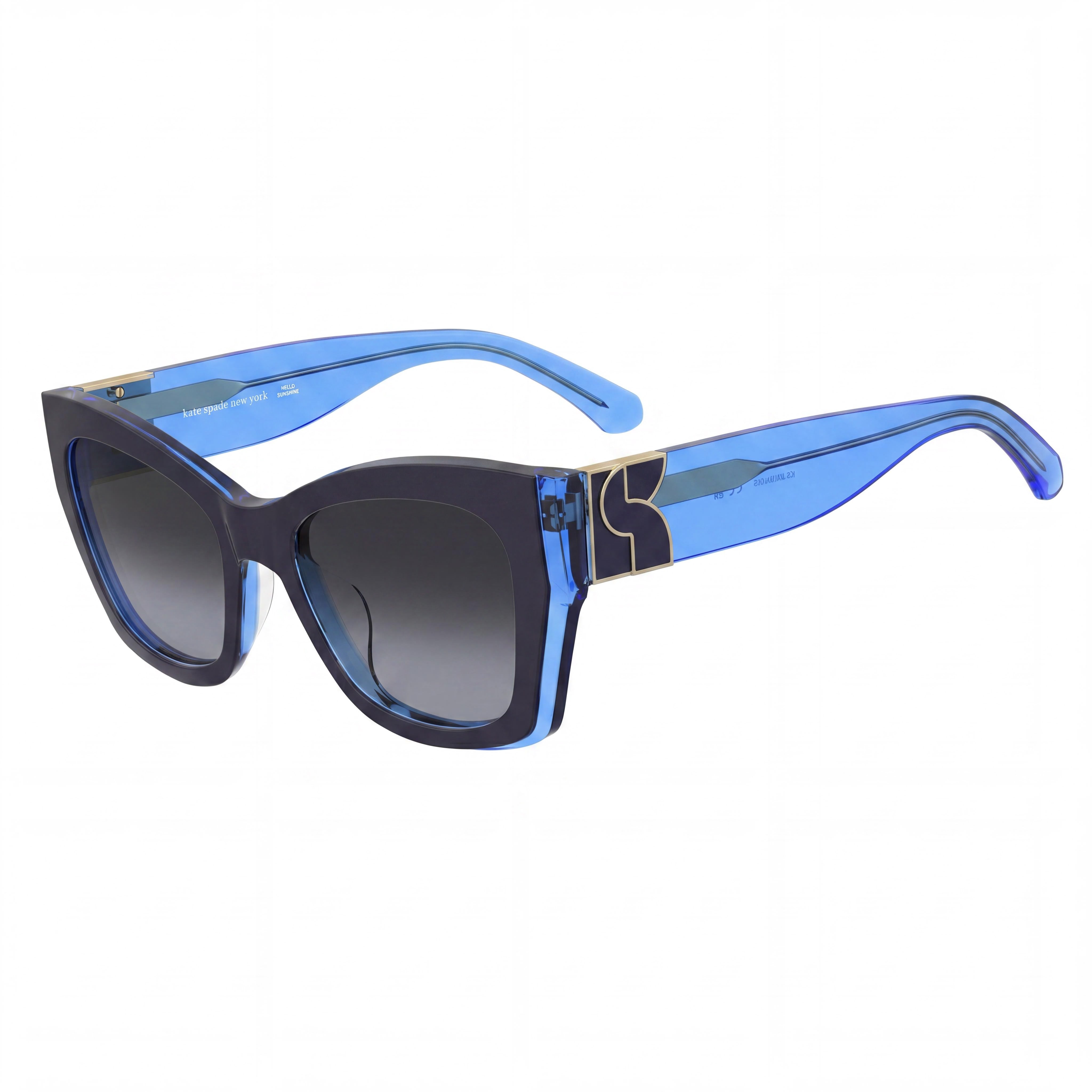 kate spade new york KS JAYDA/G/S Gafas de Sol para Mujer, Acetato Azul, Lente Gris Oscuro, 100 % Protección UV 53-19-140, Photo 1