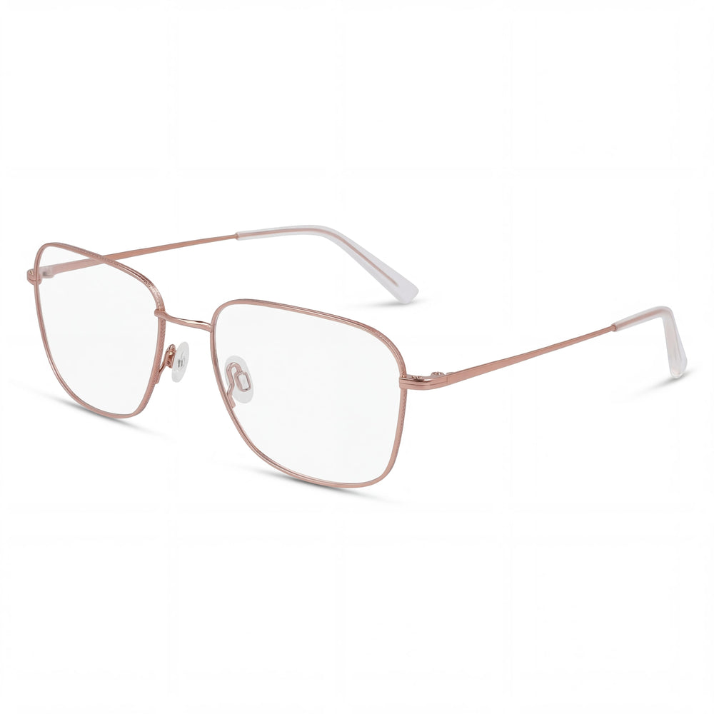 Gafas Flexon H6075 Unisex de Acetato en Oro Rosa, Ancho de Lente 55mm, Puente 18mm, Patilla 140mm