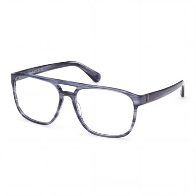 Timberland Tb50033 Men's Blue Horn Eyeglasses with 62mm Lens Width, 17mm Bridge, 150mm Temple Length