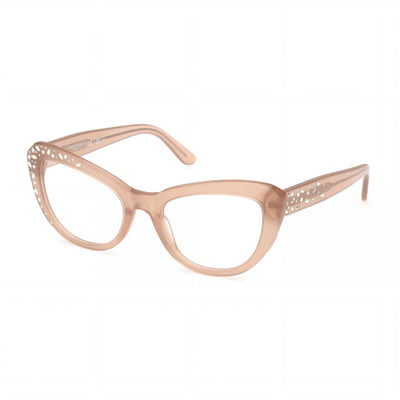 GUESS by Marciano Gm50016 Women's Shiny Beige Plastic Eyeglass Frames with Non- Polycarbonate Lenses 53/20/140