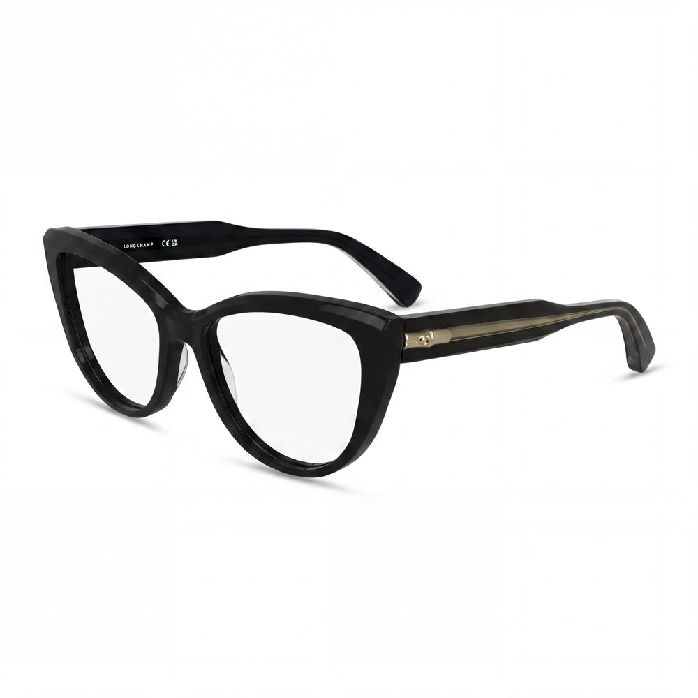 Gafas Longchamp Lo2771 para mujer, montura de plástico negro con lentes de 52 mm, puente de 16 mm, patillas de 140 mm