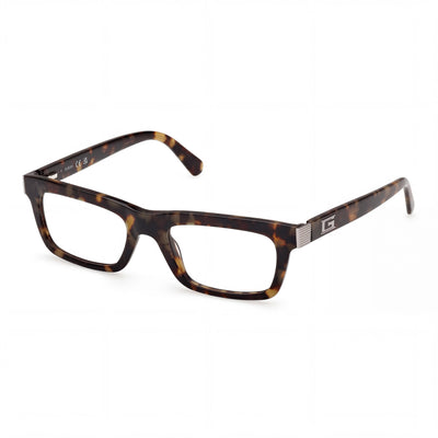 GUESS Gu50242 Unisex Clear Lens Plastic Frame Eyewear in Blue Havana, 53mm Lens Width