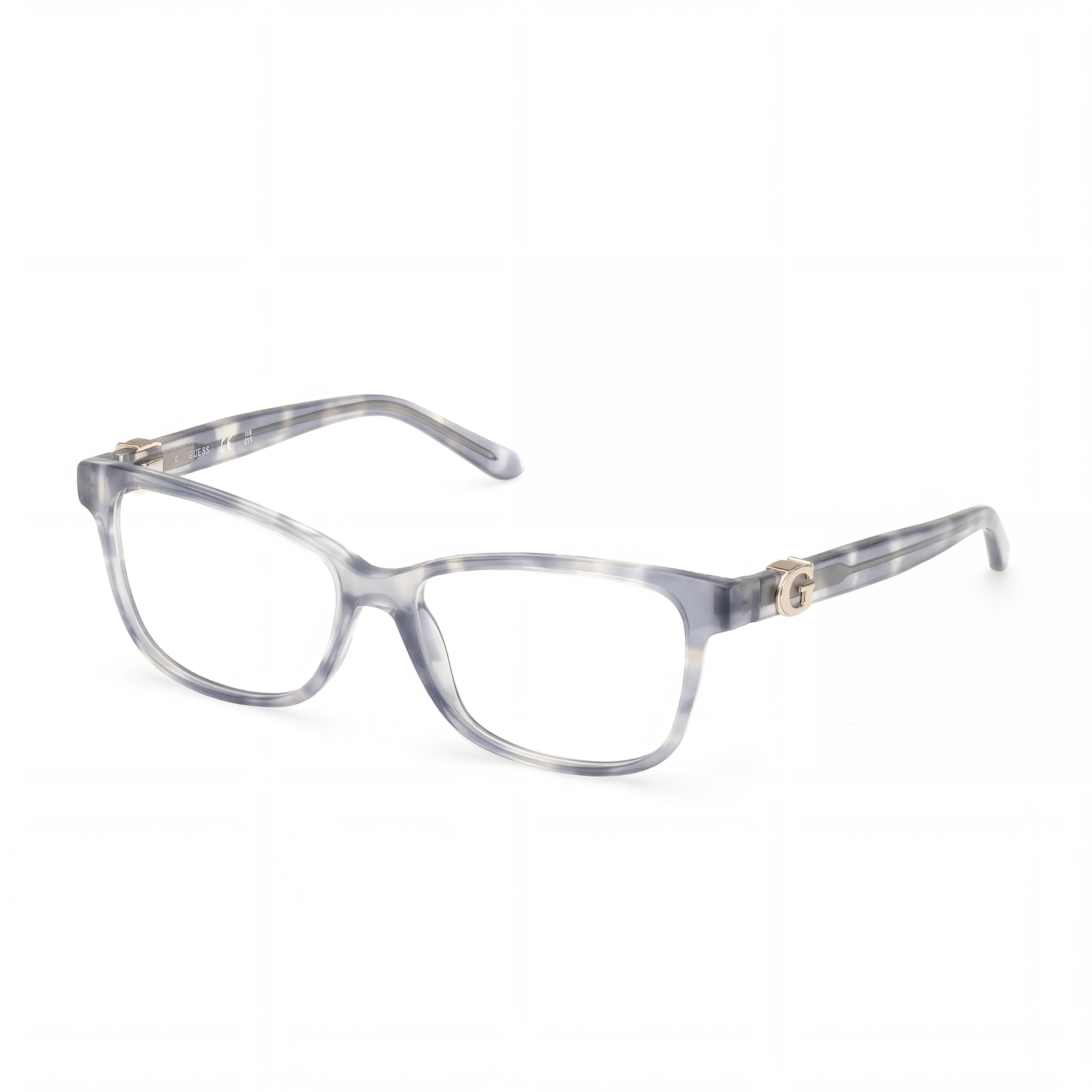 GUESS Gu50227 Women's Shiny Blue Plastic Frame Eyewear with Polycarbonate Lenses, 52-15-140 Size, Photo 1