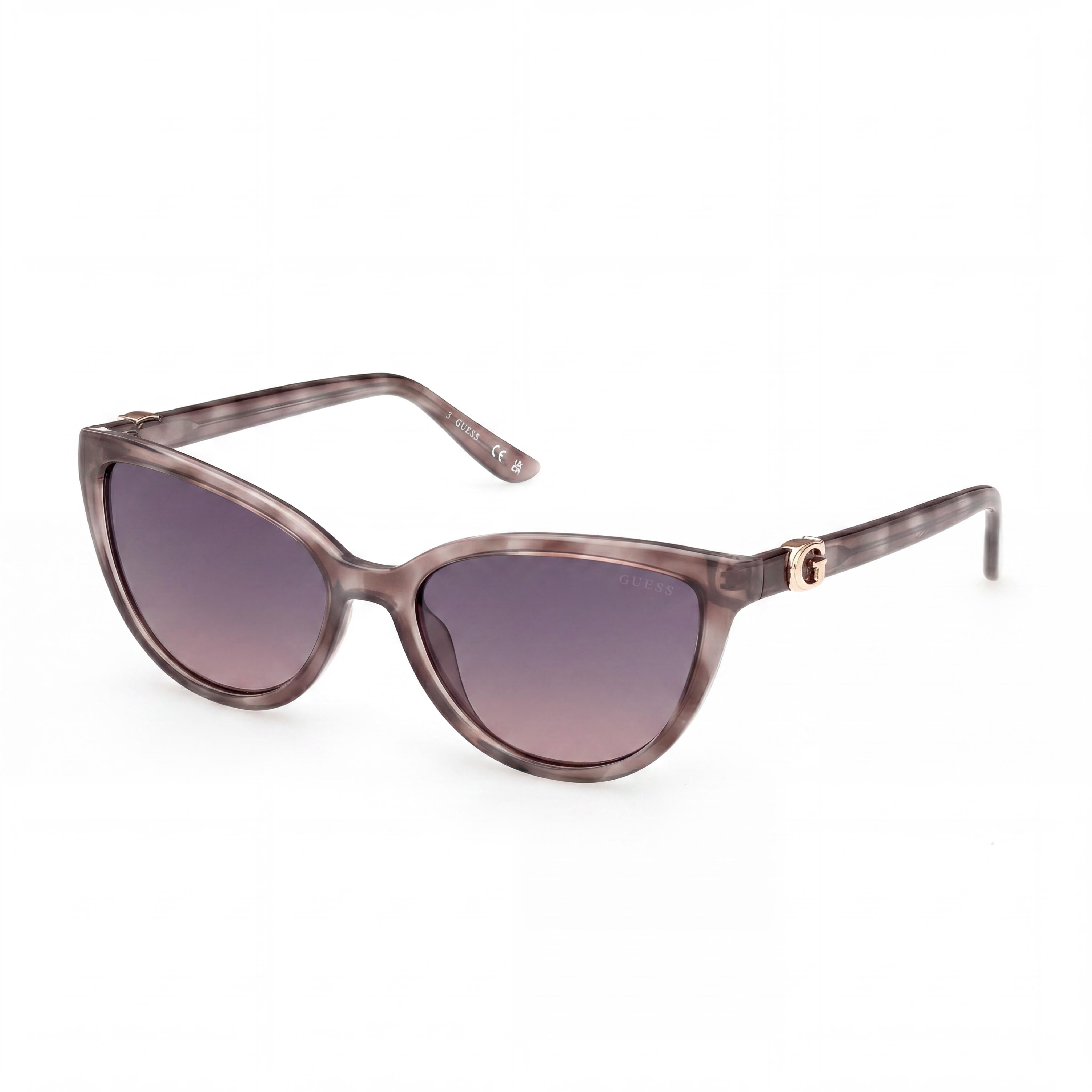 Gafas de sol informales GUESS para mujer, montura de plástico no polarizada, gris avana, protección UV 400, 55-17-140, Photo 1