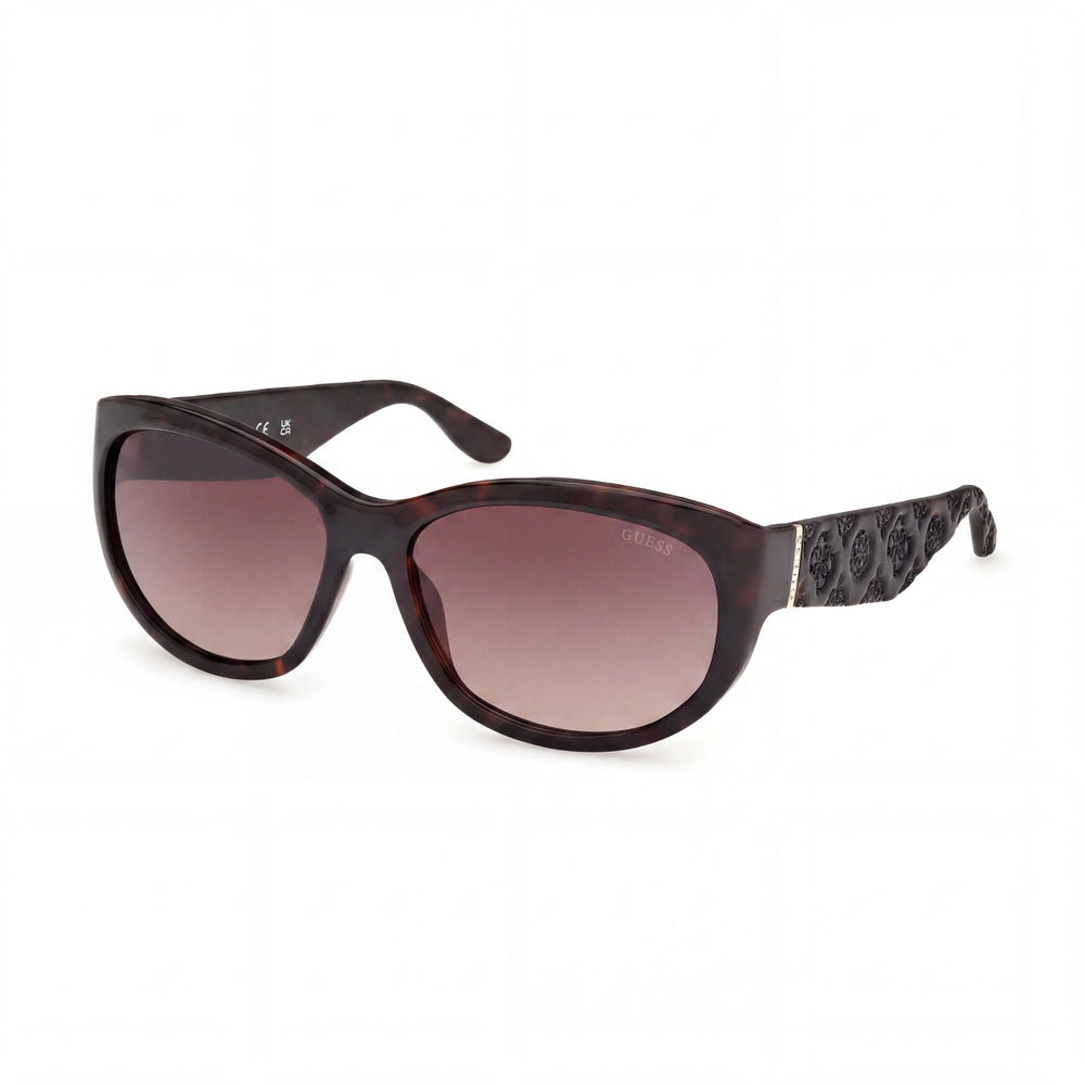 GUESS Moderne Women's Dark Havana Plastic Frame Gradient Brown Polycarbonate Lens UV 400 Sunglasses 60-16-125