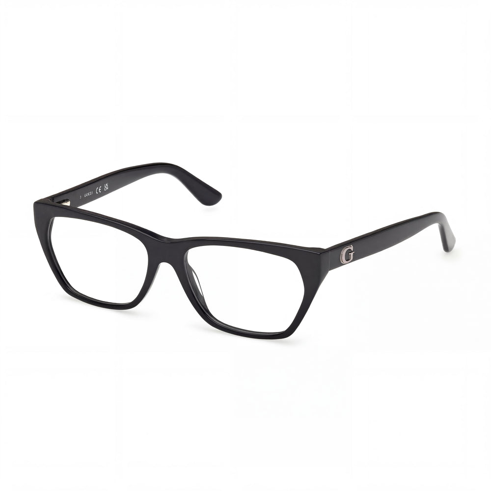 GUESS Gu50234 Women's Plastic Frame in Black with Transparent Polycarbonate Lenses 54-15-140mm Optical Eyeglasses