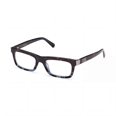 GUESS Men's Gu50242 Blonde Havana Plastic Frame Eyewear with Polycarbonate Lenses - Size 53-20-145mm