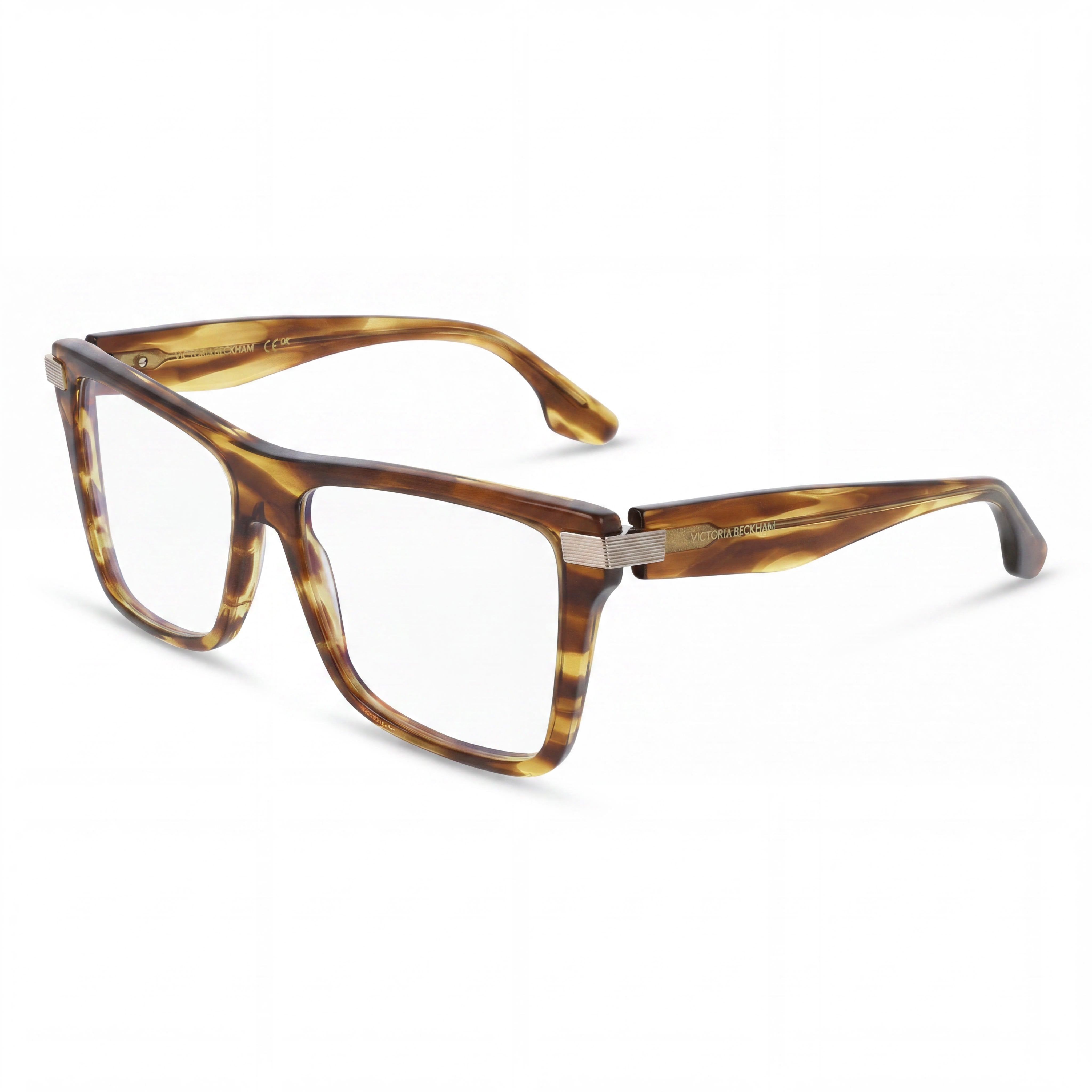 Gafas Oftálmicas Victoria Beckham Vb2677 para Mujer en Color Tabaco Rayado, Tamaño 53 mm Lente, 15 mm Puente, 140 mm Patilla, Photo 1
